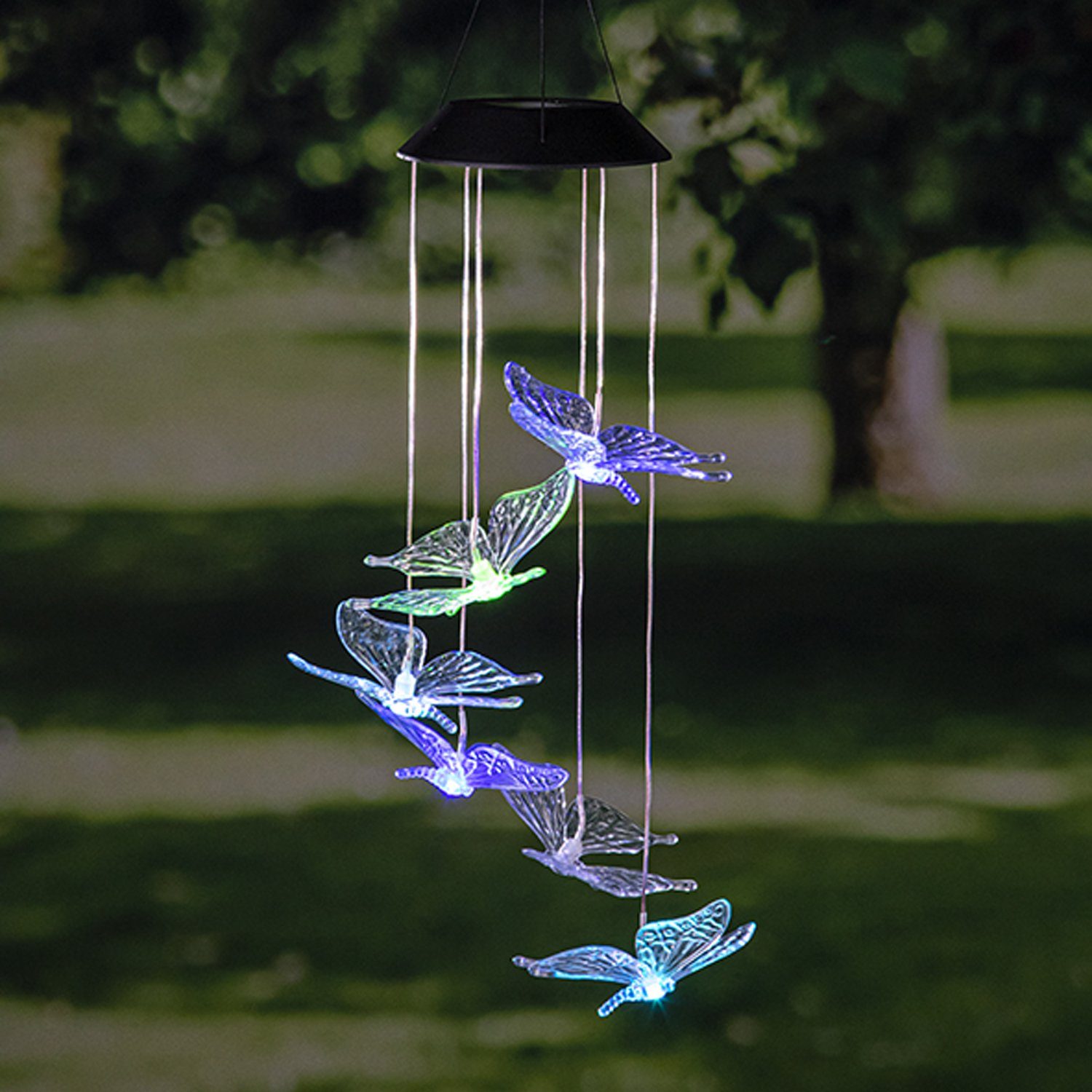 Mojawo LED Stern LED Solar Windspiel günstig online kaufen
