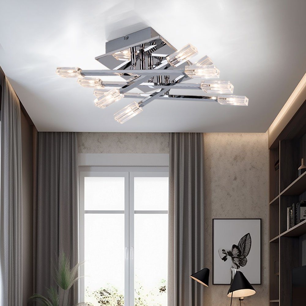 GLOBO LIGHTING LED Deckenleuchte, Leuchtmittel nicht inklusive, Deckenlampe Deckenleuchte Wohnzimmerlampe 10 Flammig