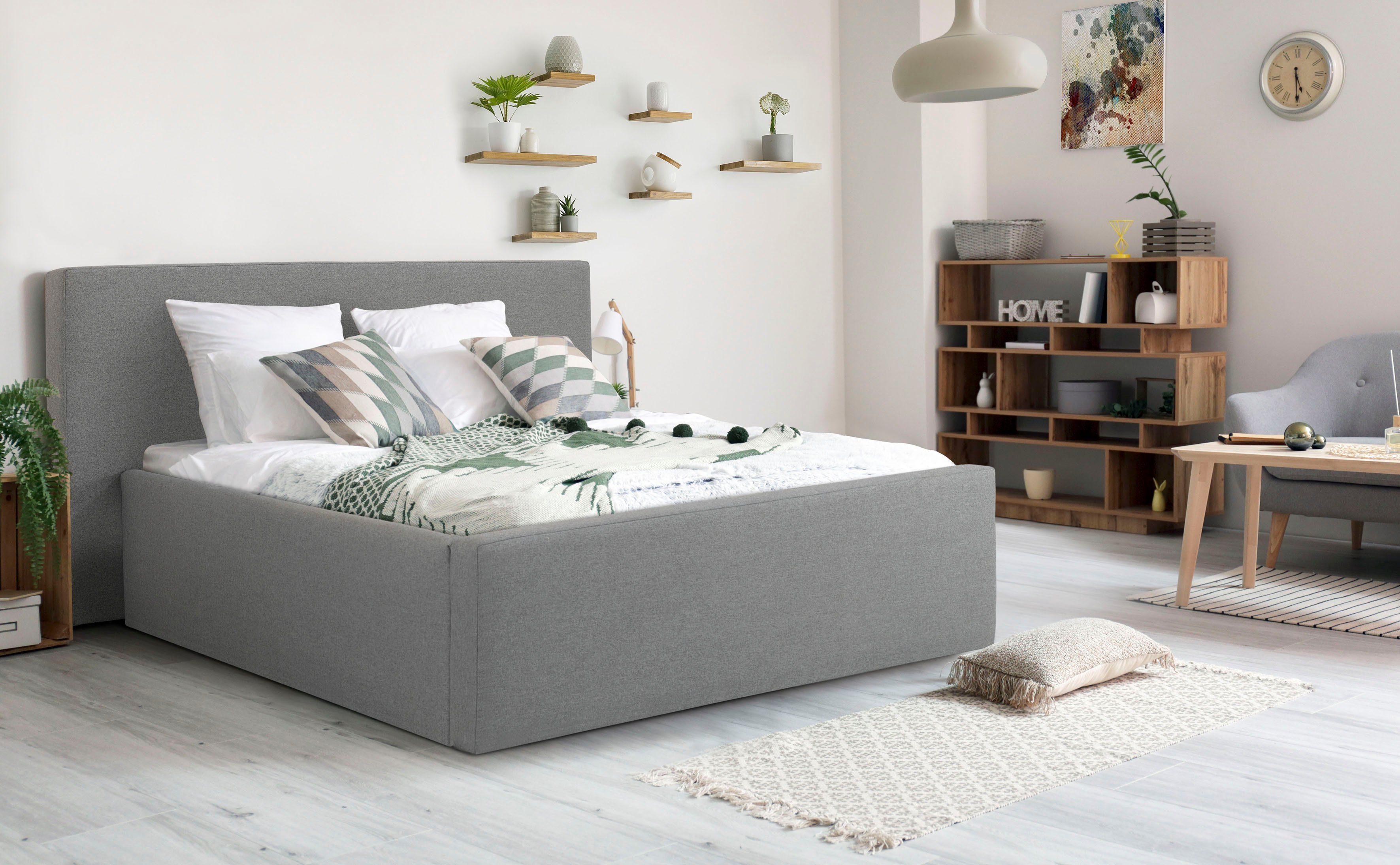 INOSIGN Polsterbett "Dalina" geradliniges Kopfteil, in 5 Breiten, auch in 2 günstig online kaufen