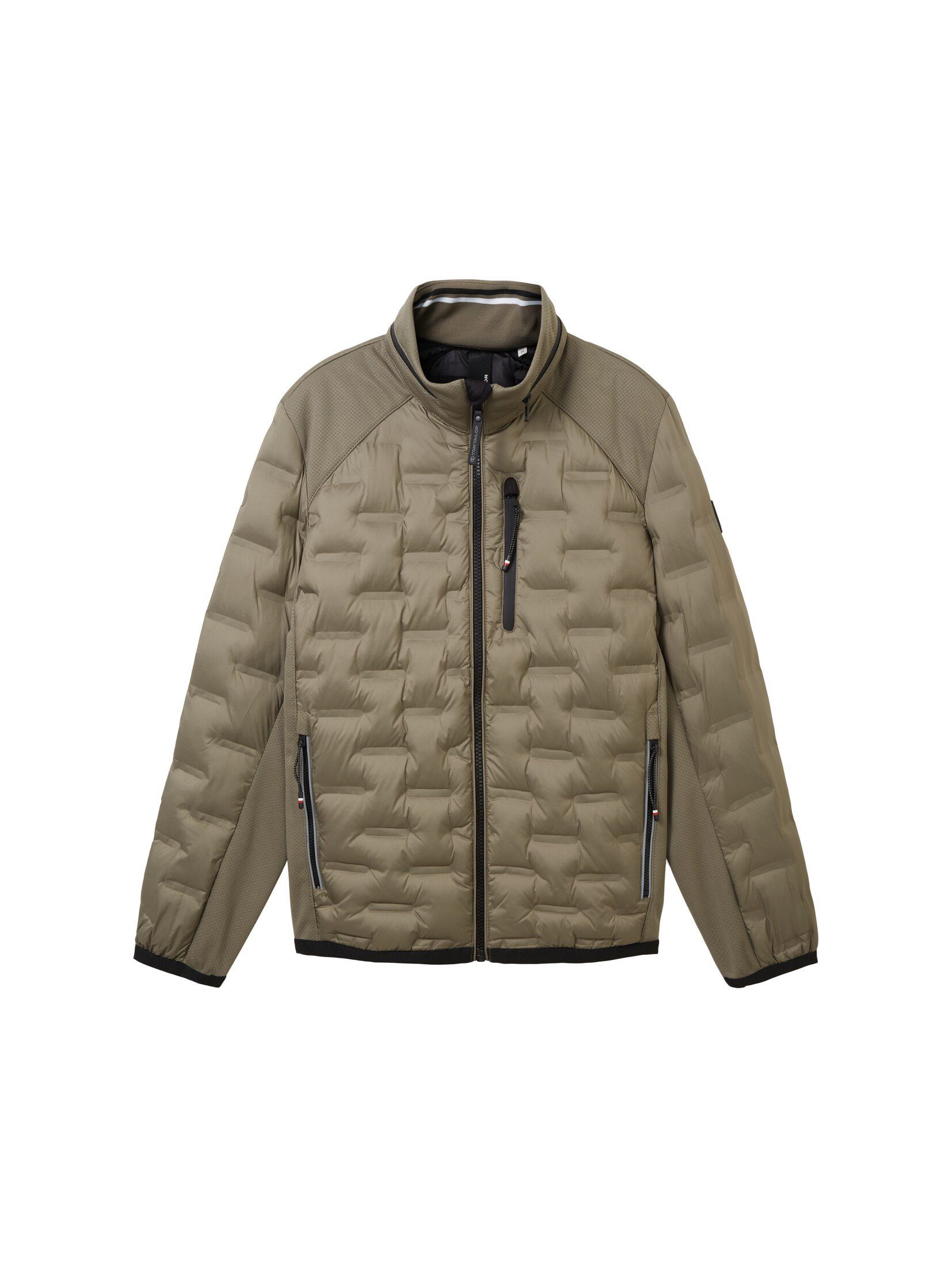 TOM green TAILOR olive Steppjacke smokey Jacke Hybrid