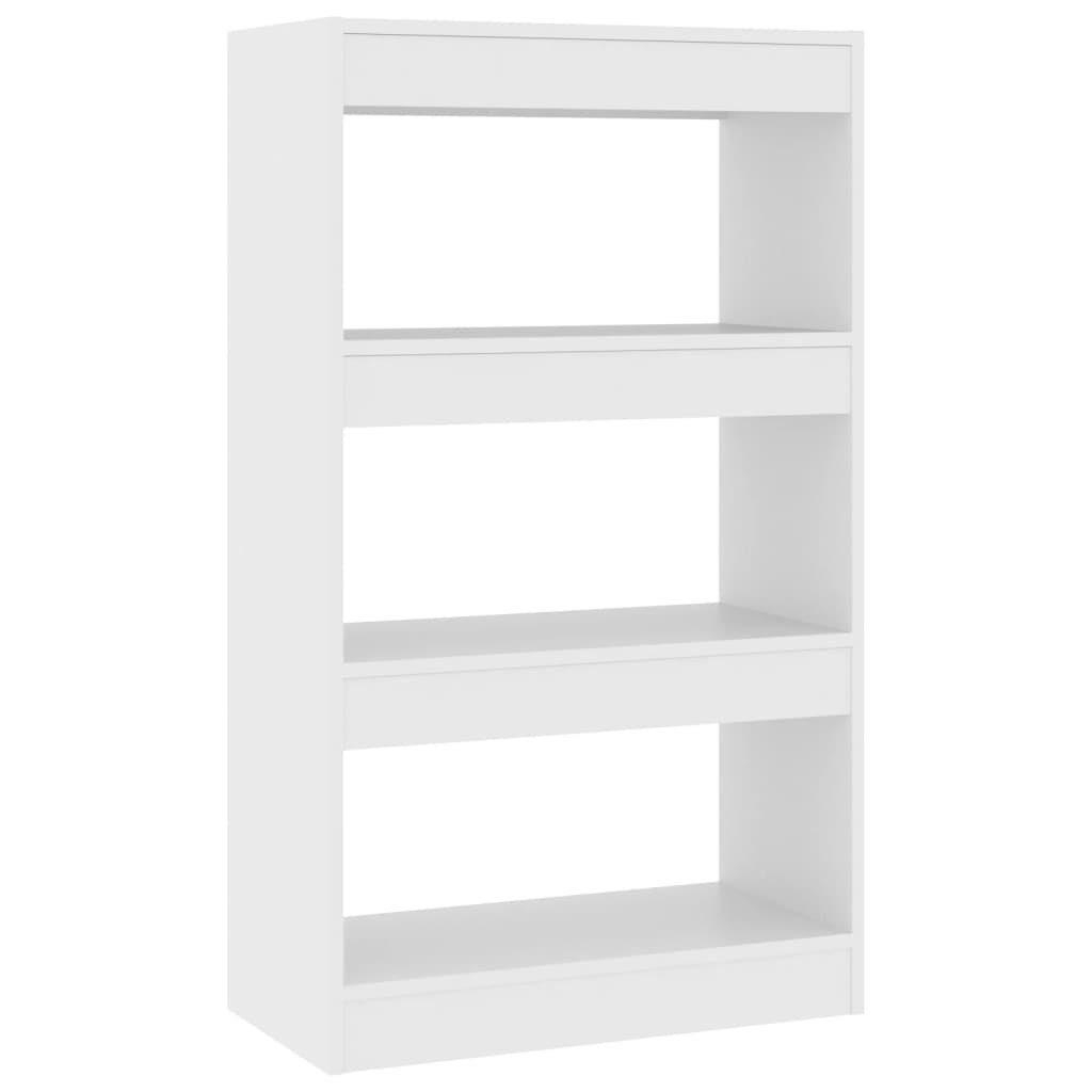 furnicato Bücherregal Bücherregal/Raumteiler Weiß Holzwerkstoff 60x30x103 cm