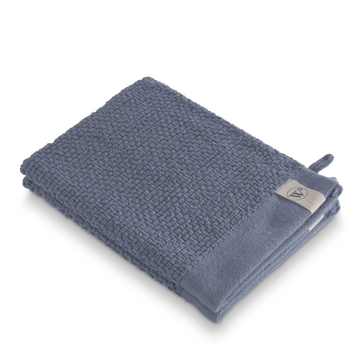 Cotton Handtuch Blau cm, Soft - Walra Popcorn 16x21 Baumwolle 2x (1-St) Waschhandschuh