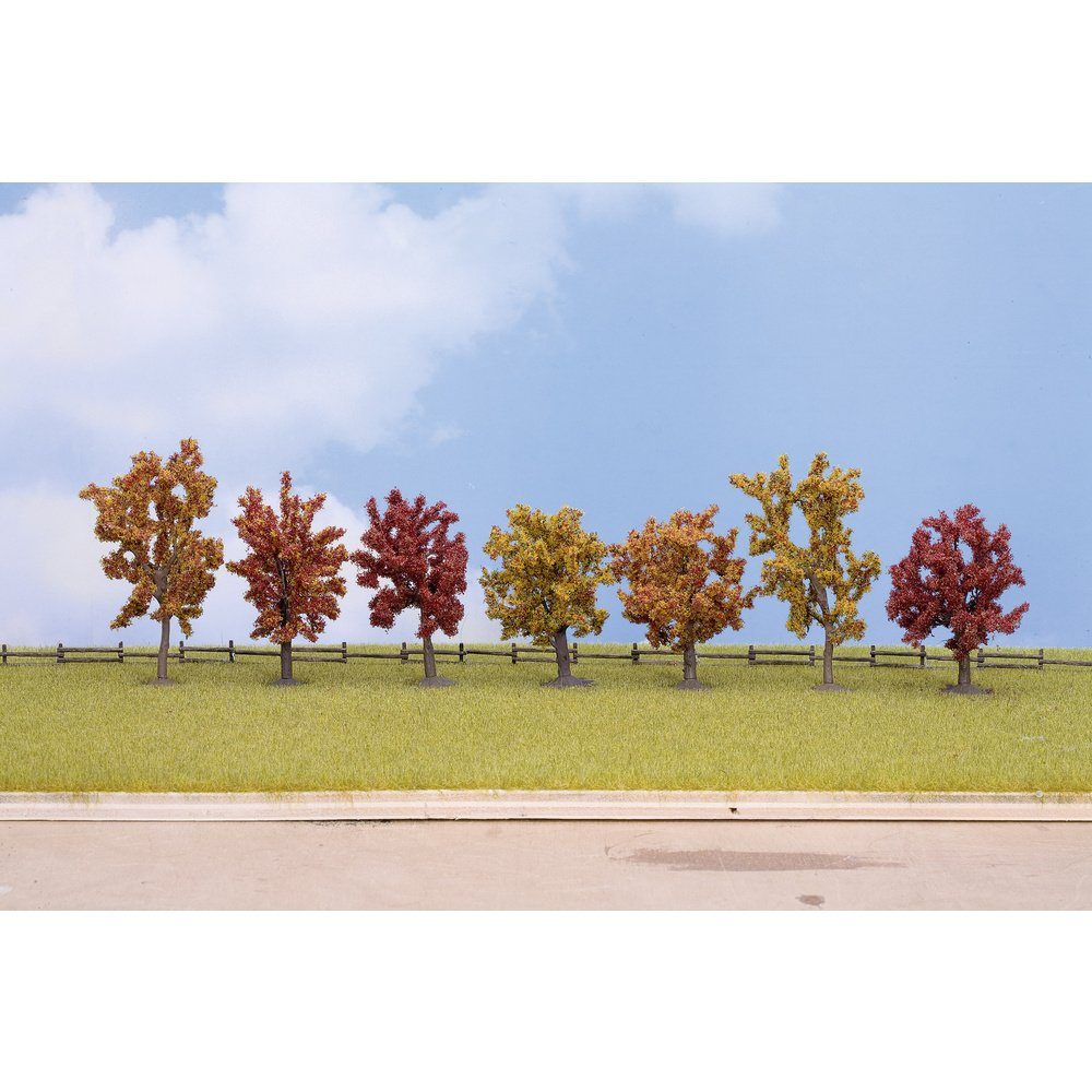 NOCH Modelleisenbahn-Baum NOCH 25070 Baumpackung Herbstbäume 80 bis 100 mm Herbst 7 St.