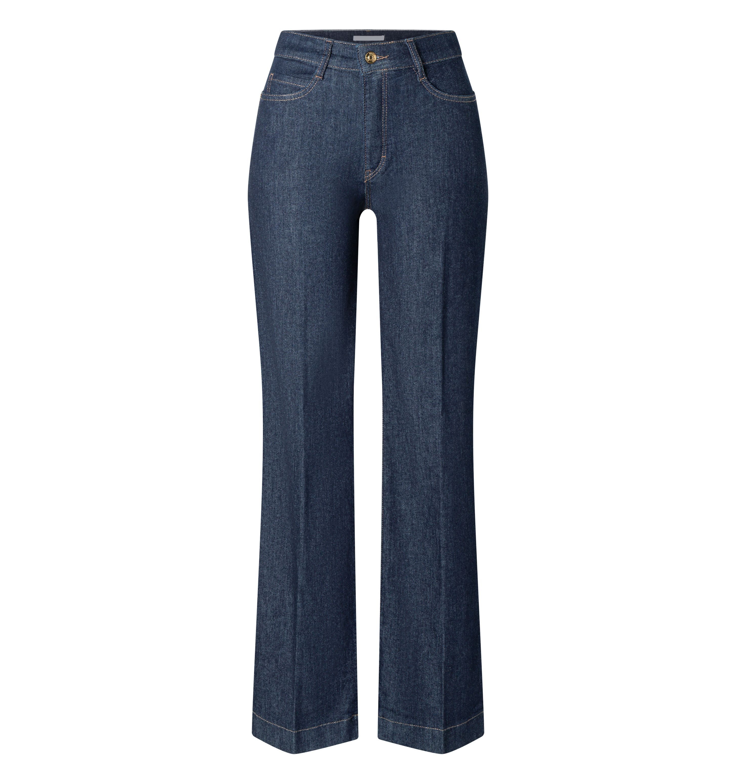 MAC Straight-Jeans Mac Damen Jeans Hose Wide Authentic Stretch Denim Blue 5 günstig online kaufen