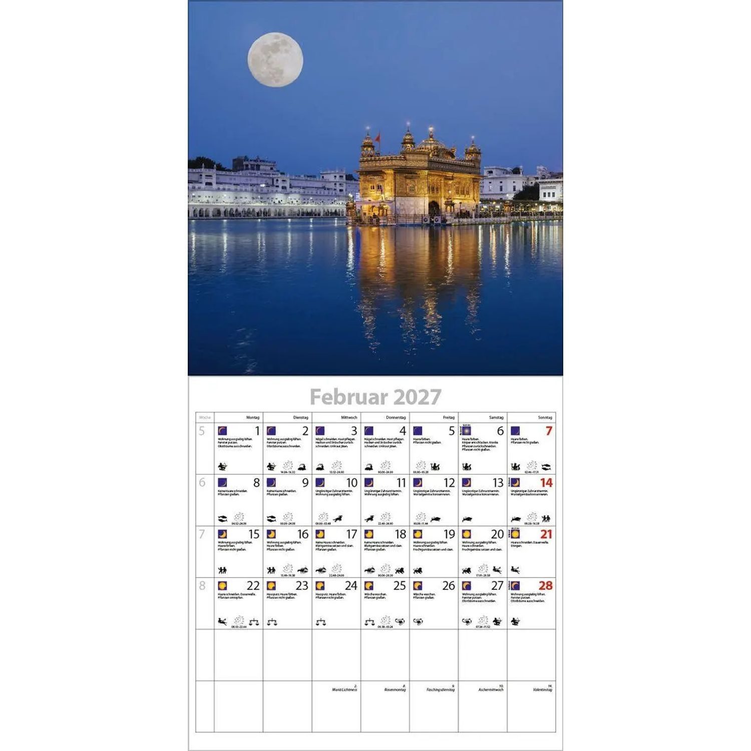 Korsch Verlag Wandkalender Der große Mondplaner 2027 – Bild 3 von 5