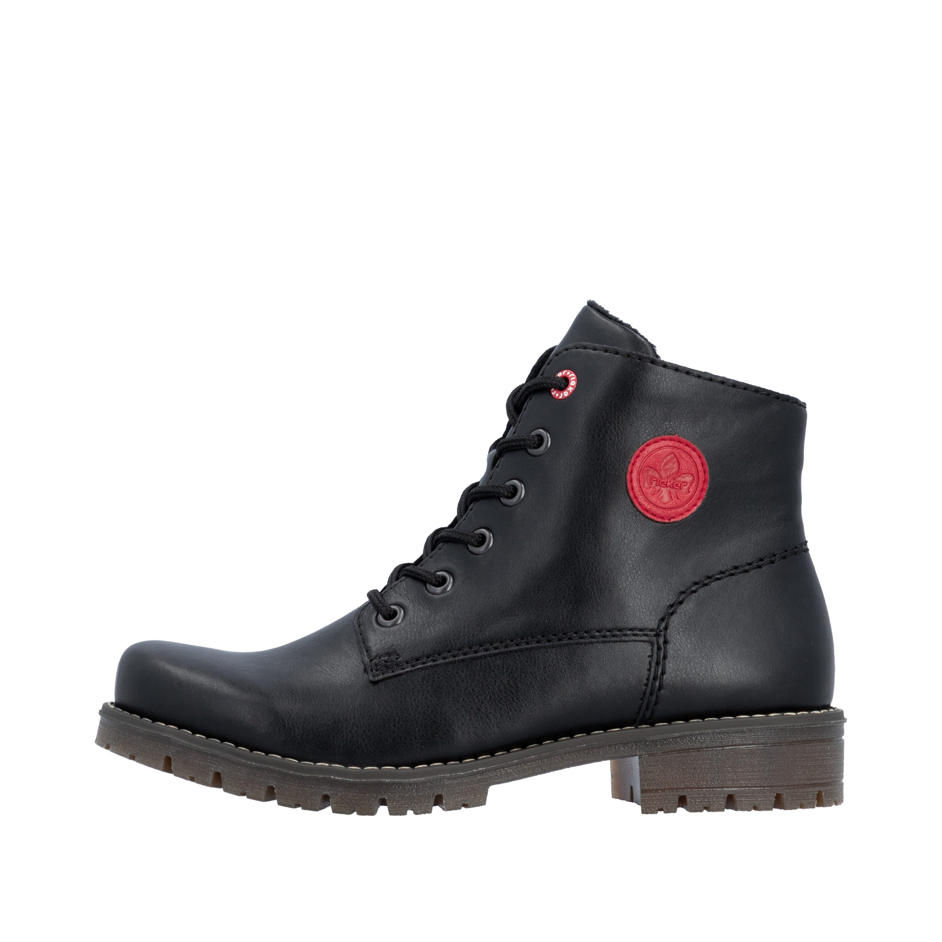 Rieker Schnürstiefelette Ankleboots, Schnürboots, Klassik-Stiefelette mit Logoprägung