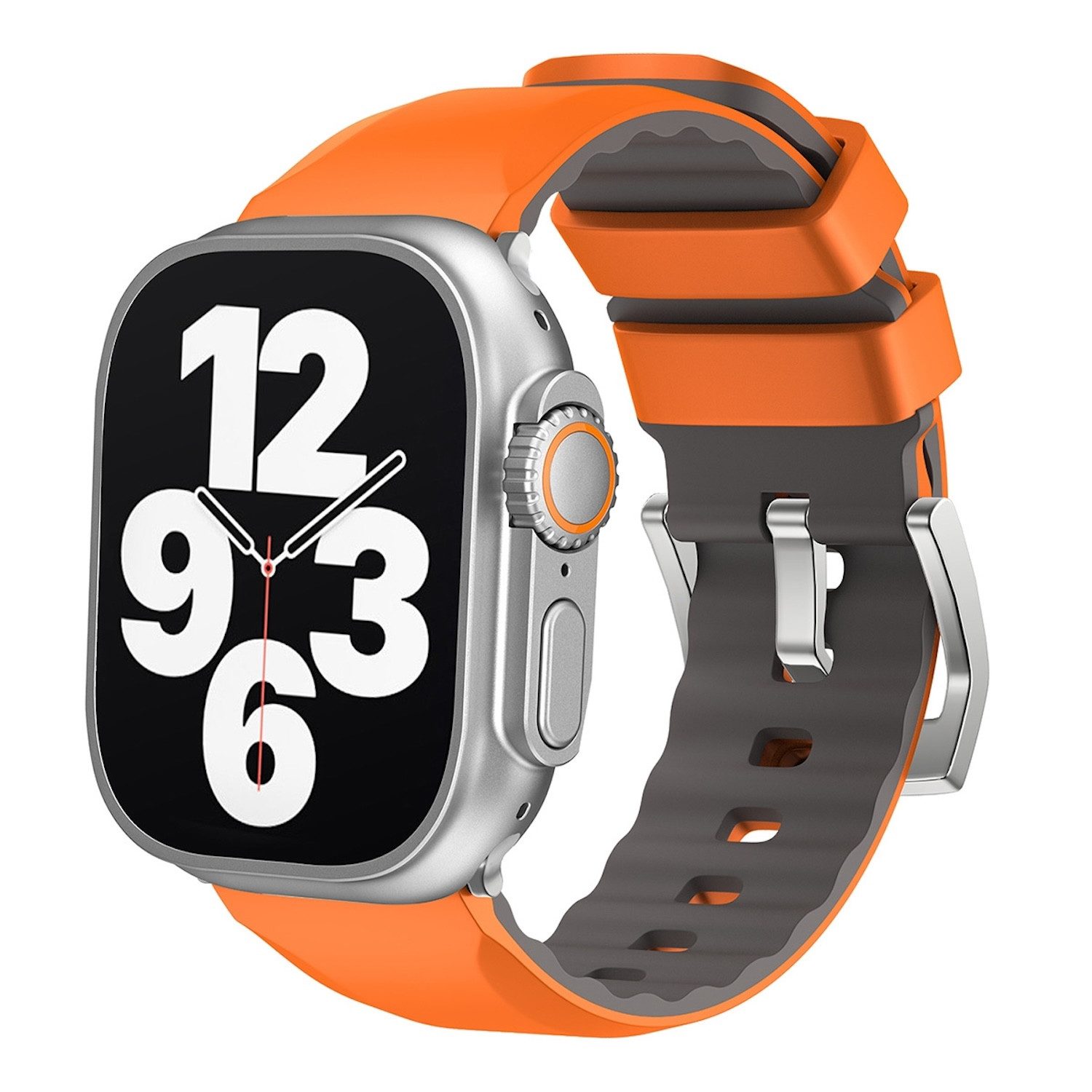 Wigento Smartwatch-Armband Für Apple Watch SE 2023 40mm Two Color Silikon S günstig online kaufen