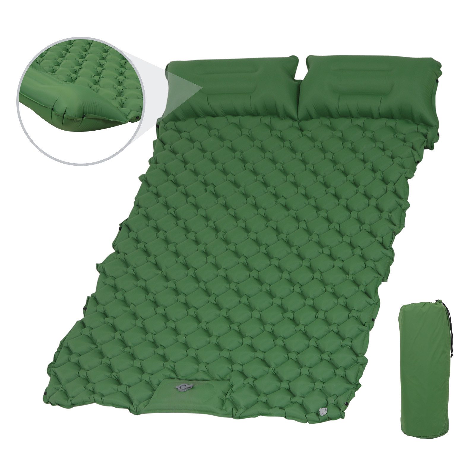 Puluomis Isomatte Camping Selbstaufblasend 190x120x5cm, mit günstig online kaufen