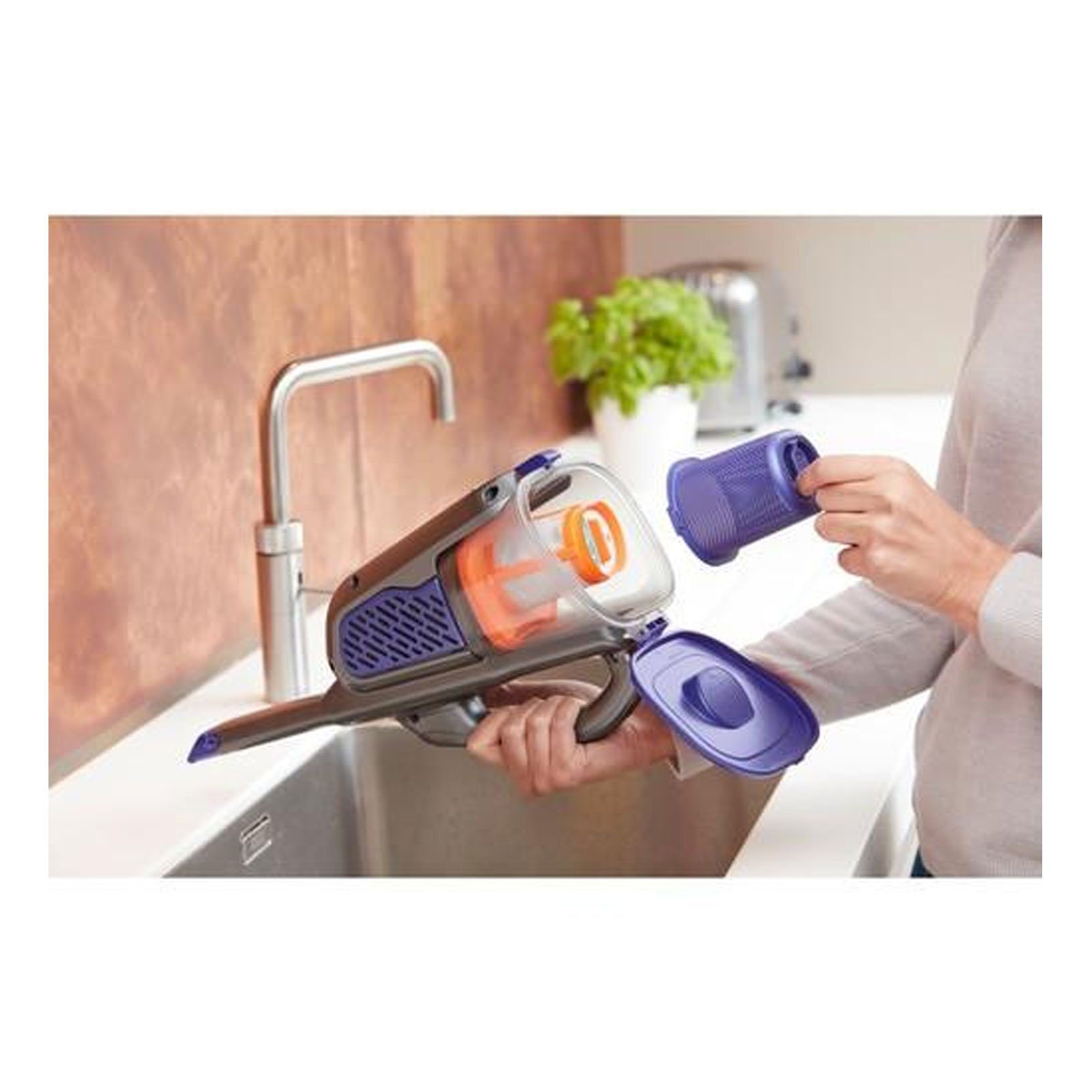 Black + Decker Akku-Stielstaubsauger BHHV520BHFP Akkustaubsauger – Bild 4 von 5