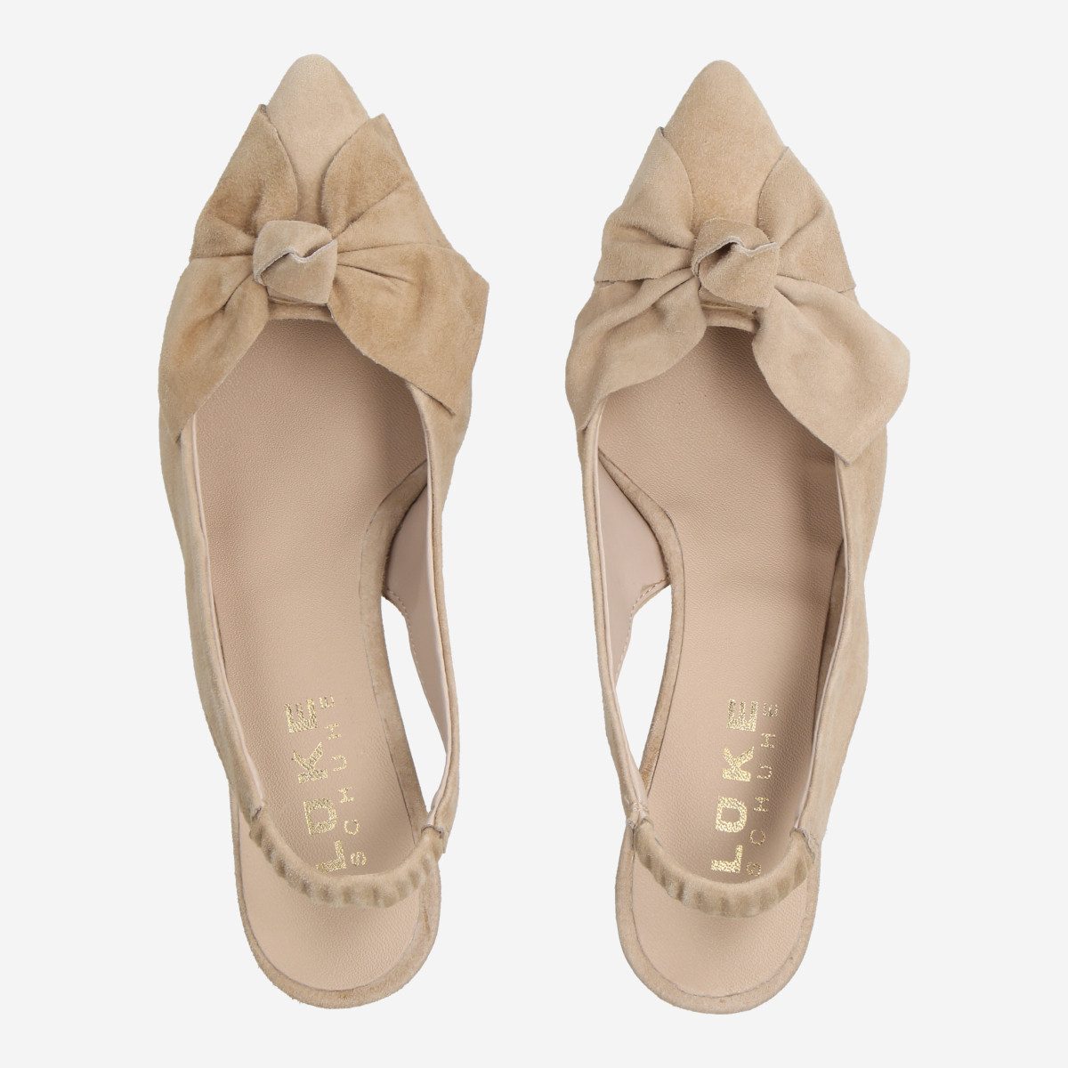 Lüke Schuhe Lüke Schuhe AURA CAMEL, Peeptoes & Slingpumps, Camel / Beige, Damen Peeptoepumps