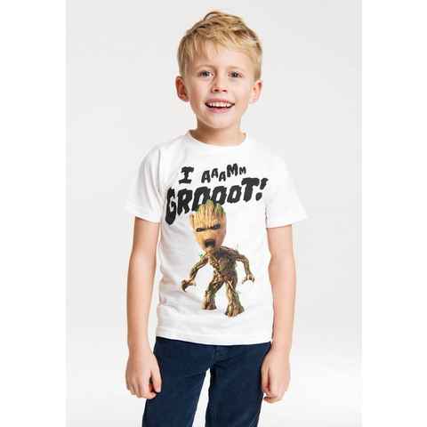 LOGOSHIRT T-Shirt Guardians of the Galaxy - Groot mit Groot-Frontprint