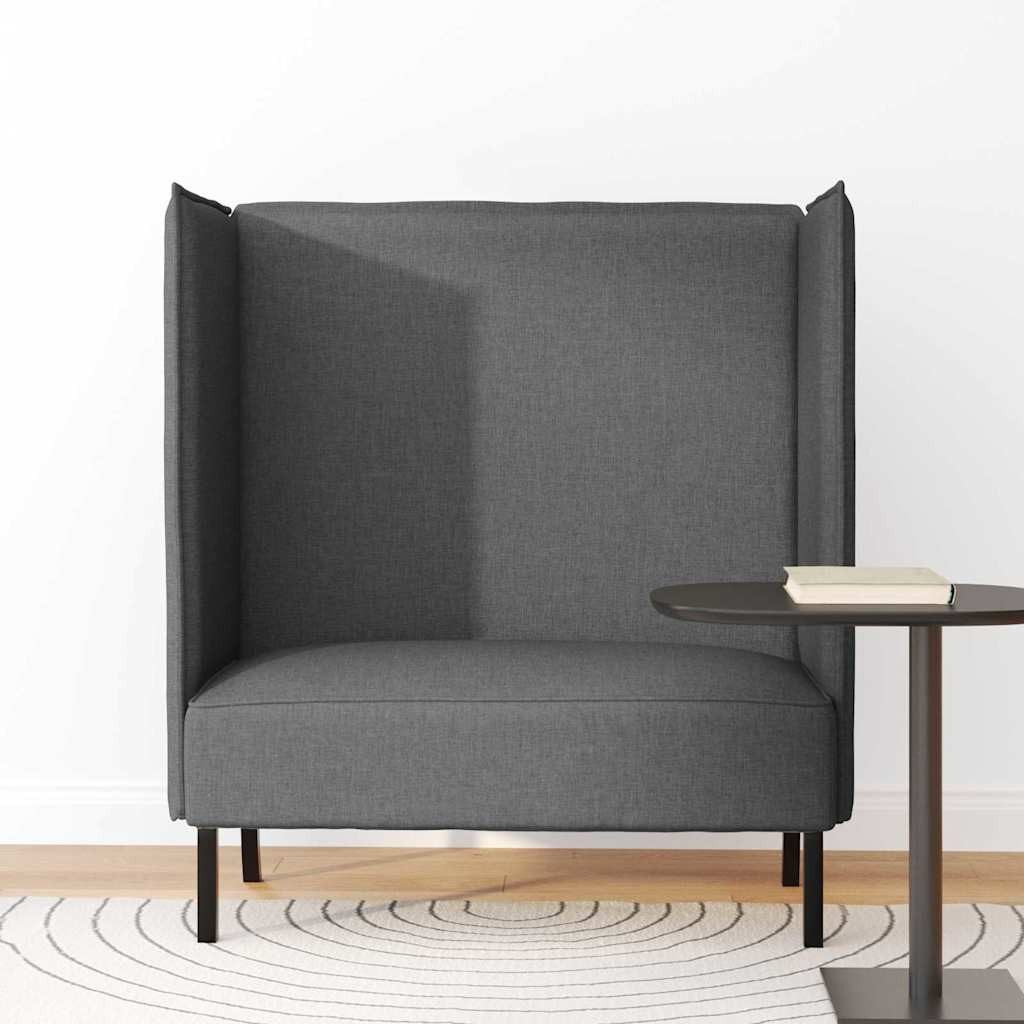 vidaXL Sofa Hoher Rücken Sofa Dunkelgrau günstig online kaufen