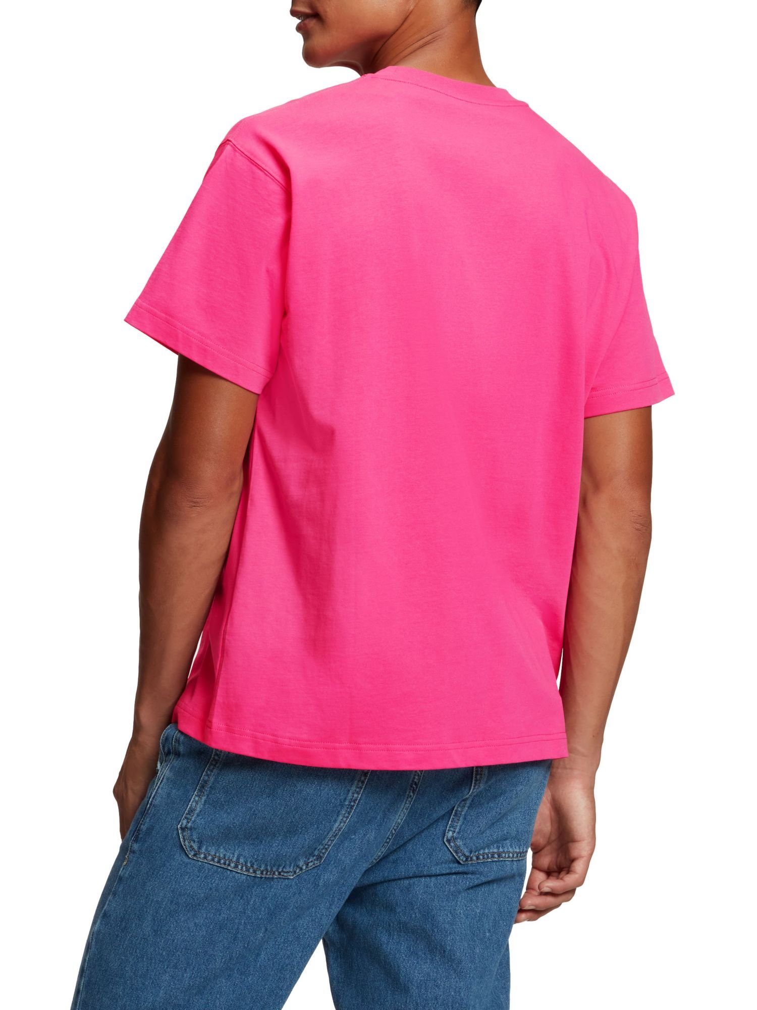 PINK Grafik-Logo Esprit mit Archive T-Shirt (1-tlg) T-Shirt Yagi FUCHSIA