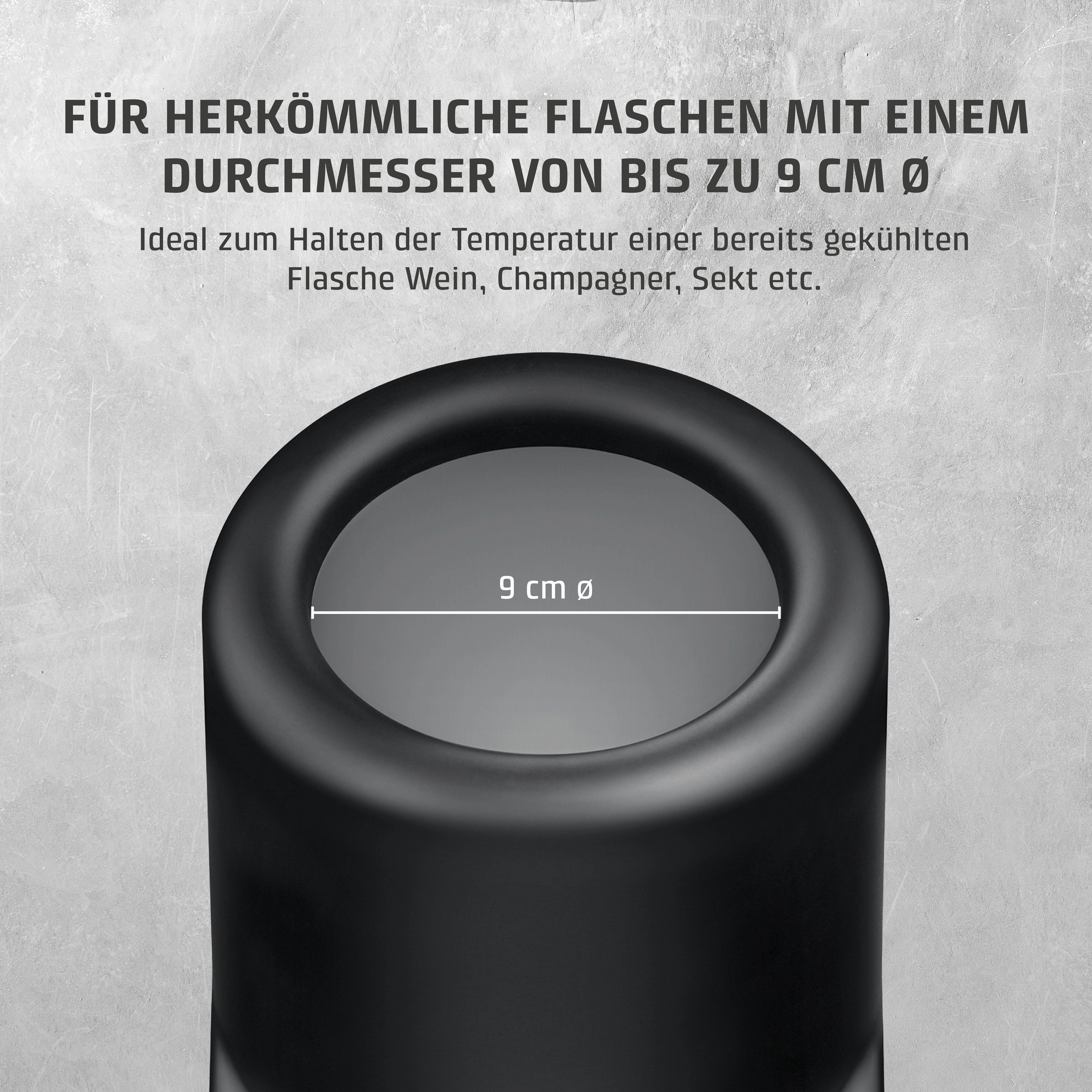 Caso Wein- und Sektkühler VinoCase Black