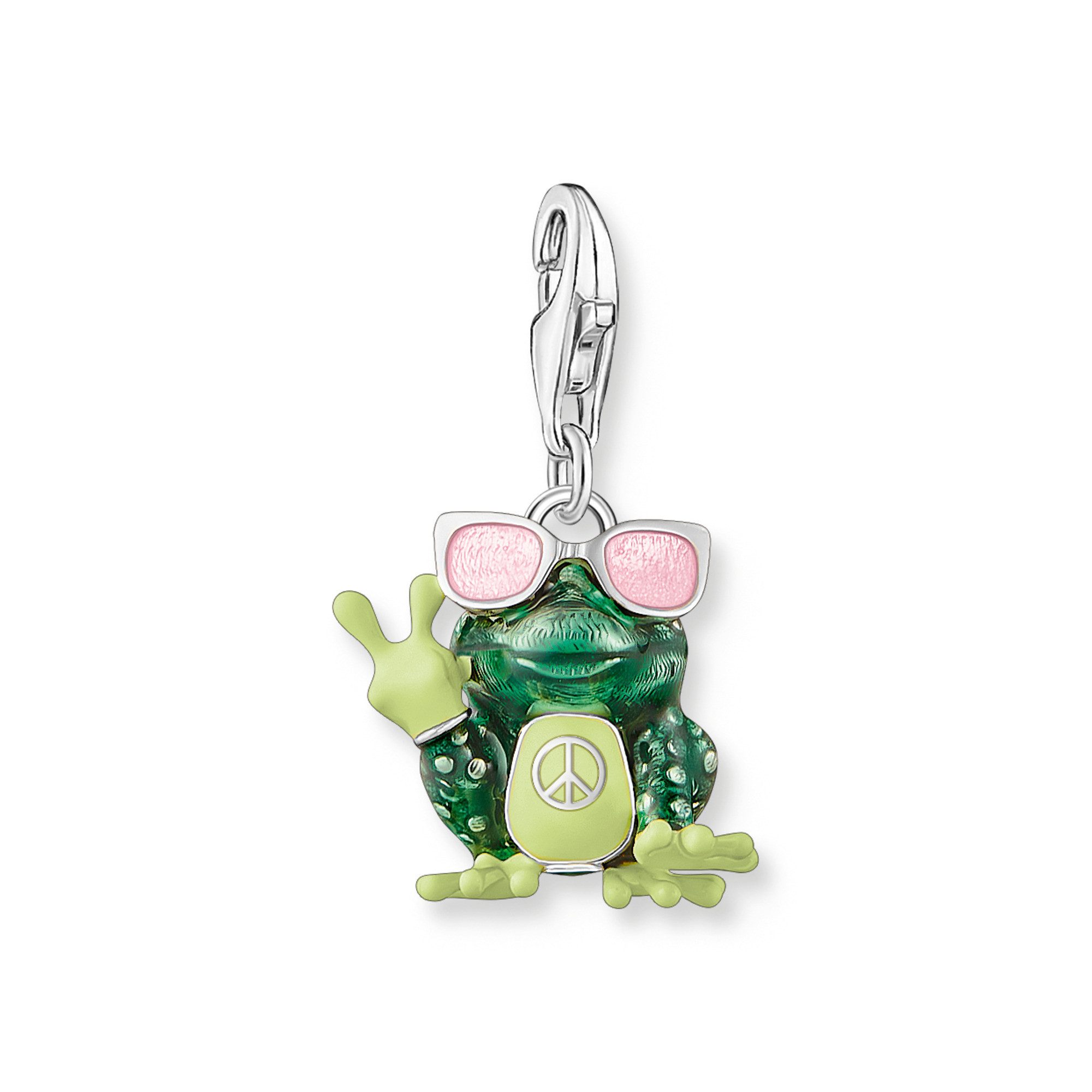 THOMAS SABO Charm-Einhänger Frosch-Optik mit Sonnenbrille bunt, mit Zirkoni günstig online kaufen