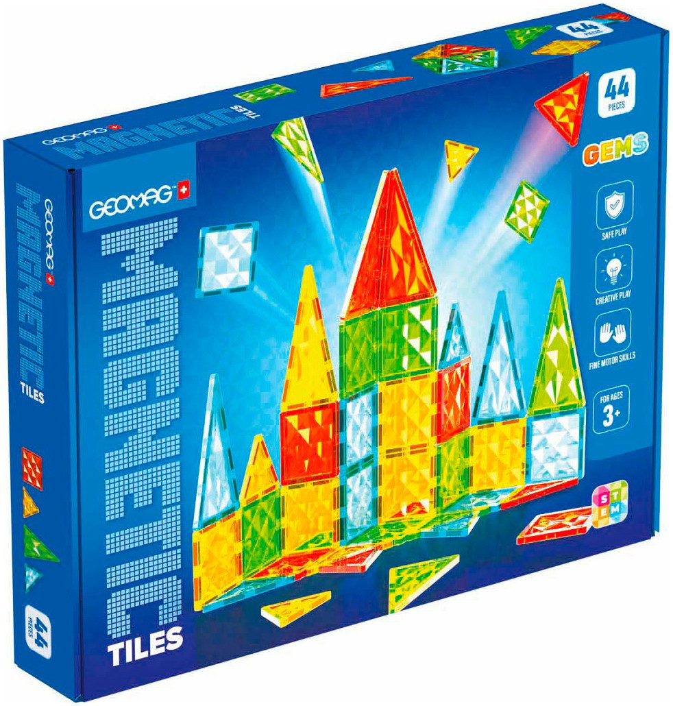 Geomag™ Magnetic Tiles Magnetspielbausteine, (44 St)