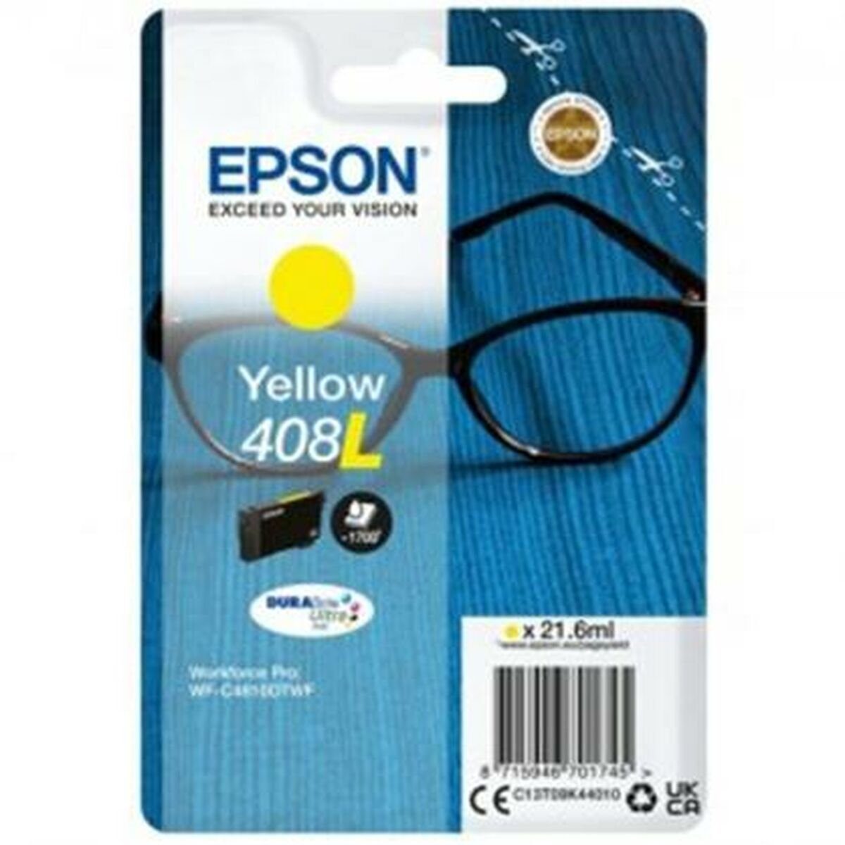 Epson Druckerpatrone Original Tintenpatrone Epson 408L Gelb Tintenpatrone