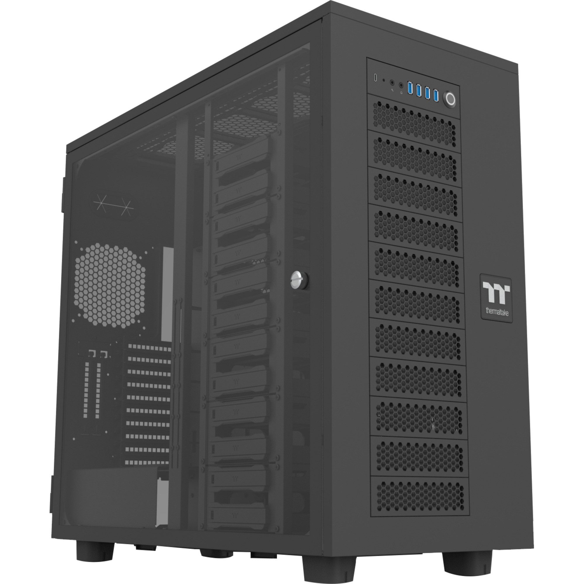 Thermaltake PC-Gehäuse Thermaltake AX700 TG, Big-Tower-Gehäuse, (Tempered