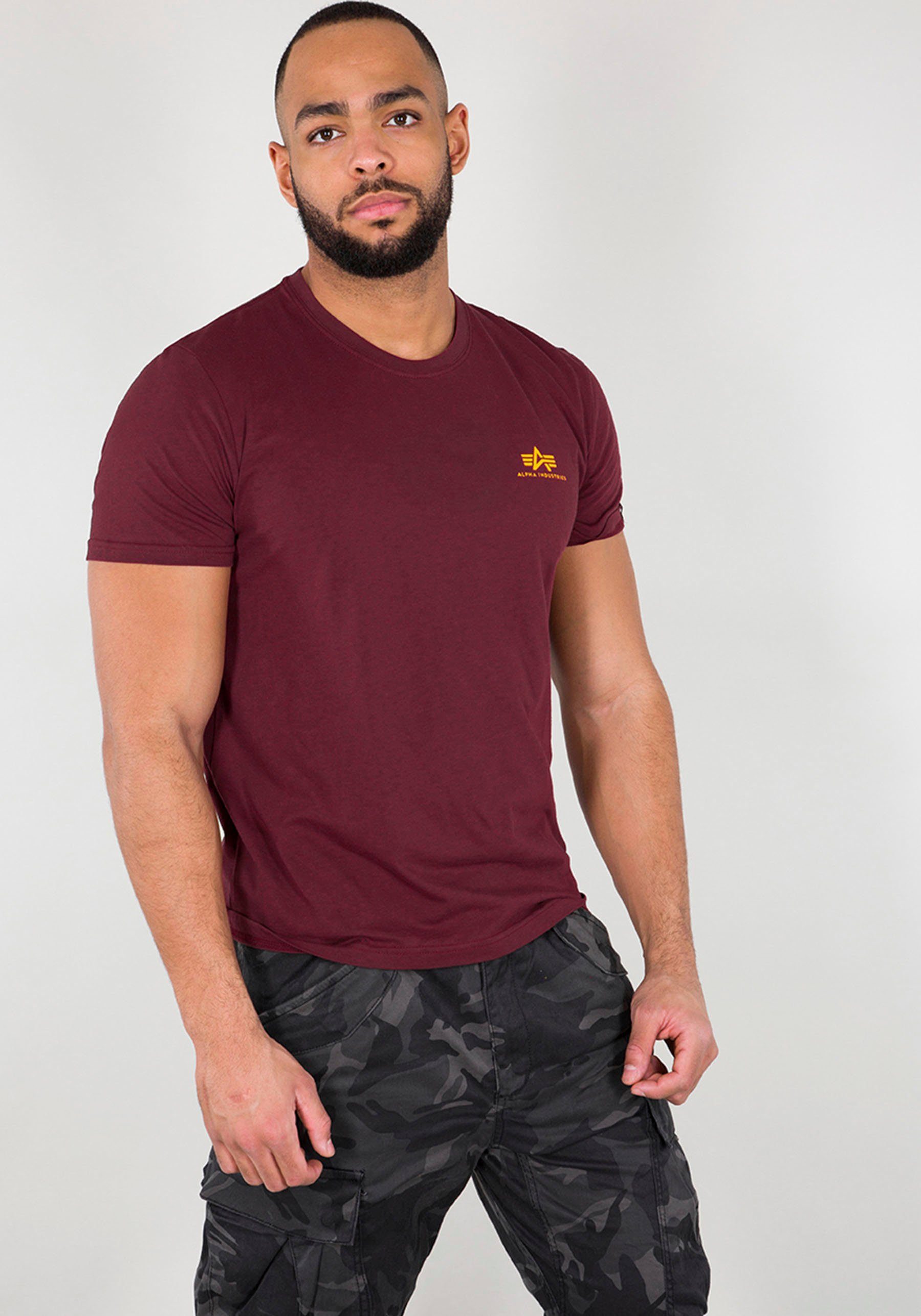 Alpha Industries Rundhalsshirt BASIC T SMALL LOGO Baumwolle, regular fit günstig online kaufen