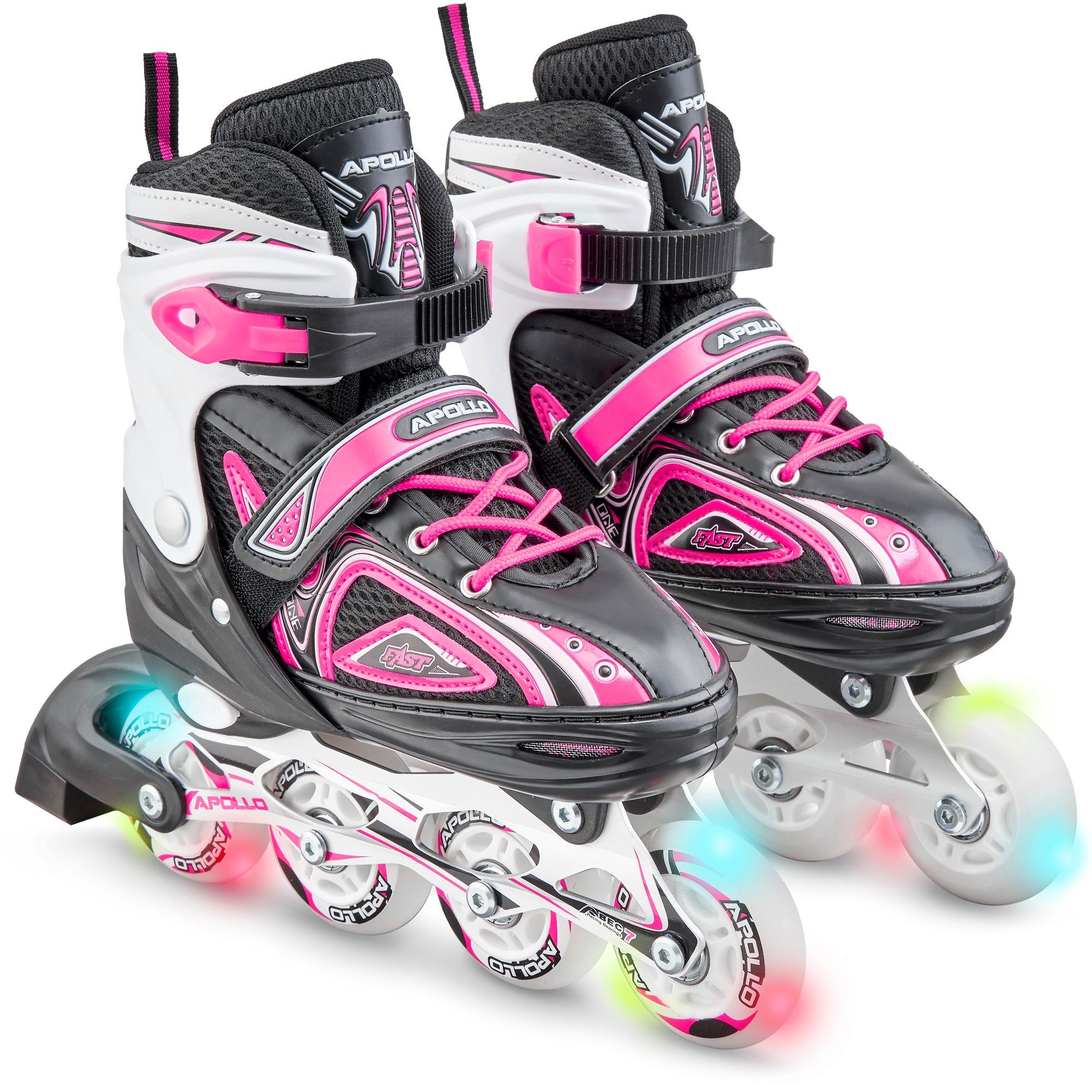 Inlineskates Größenverstellbare Inliner für Kinder Super Blades LED