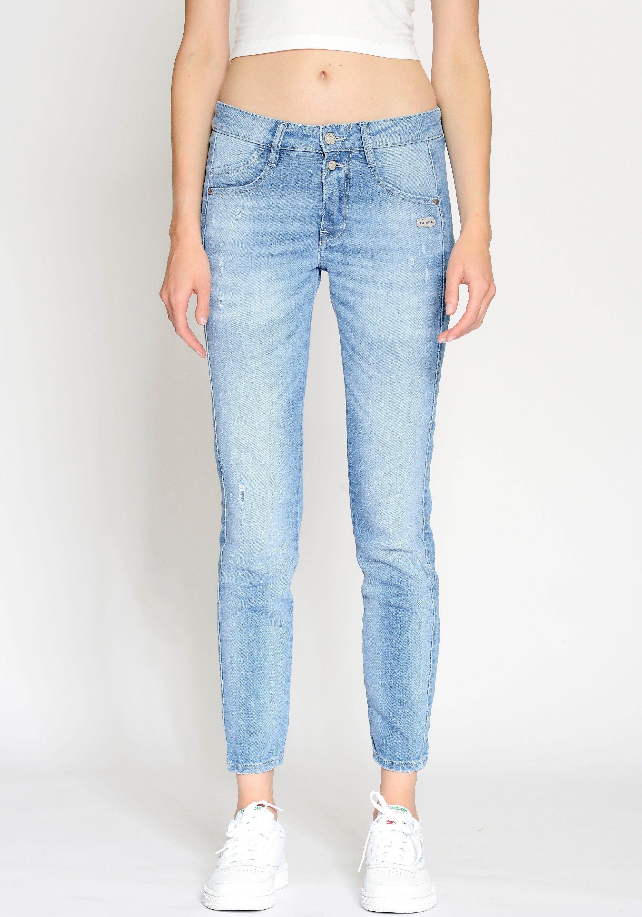 GANG Slim-fit-Jeans 94SANA mit Galonstreifen günstig online kaufen