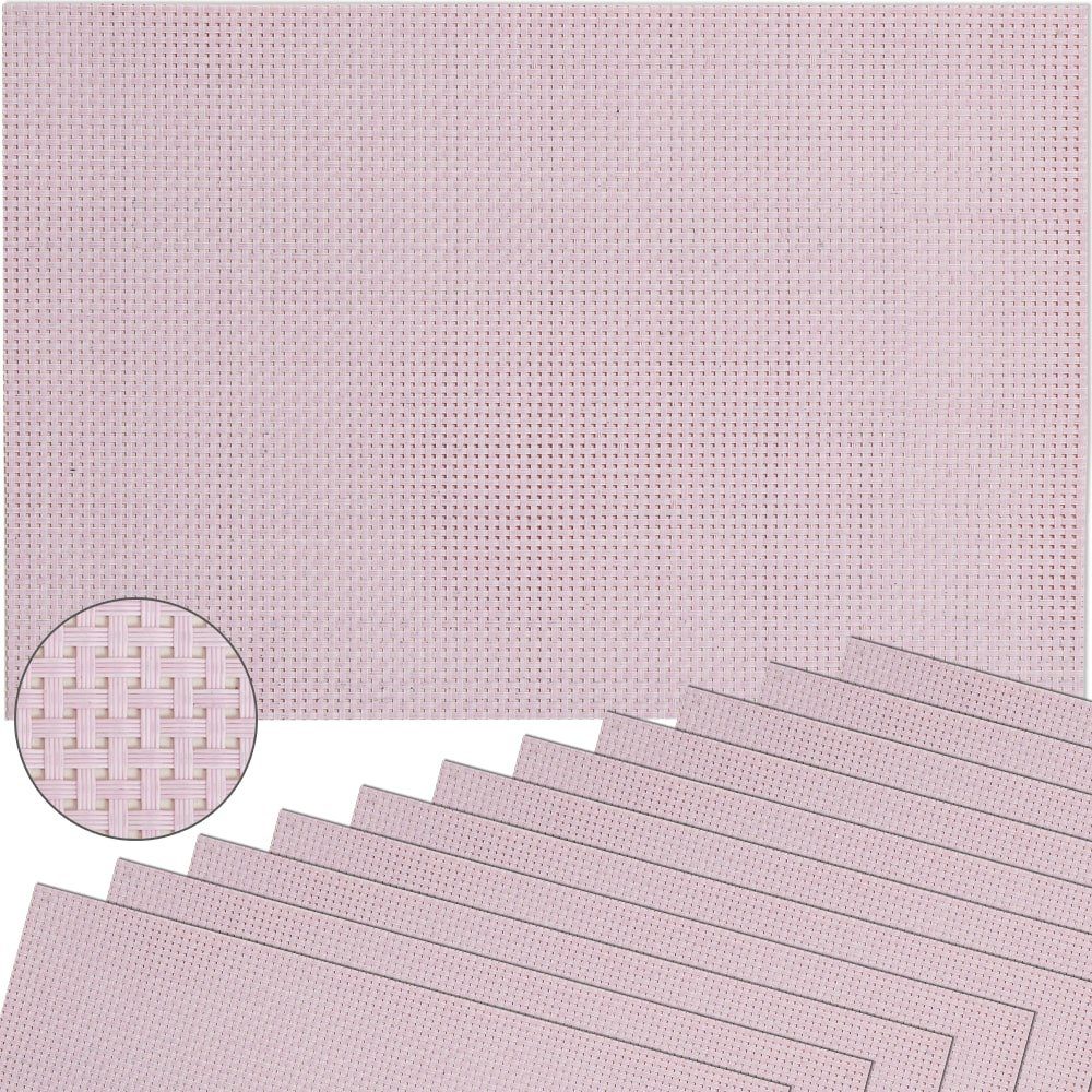 matches21 12 Tischsets HOBBY, STK, gewebt & Platzsets (12-St) HOME Platzset, rosa