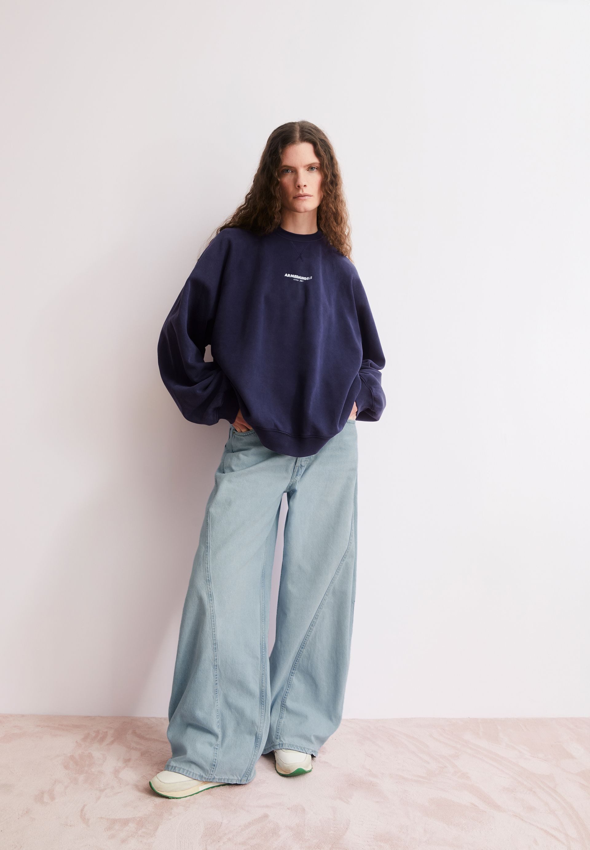 Armedangels Sweatshirt GMT DYE CREWNECK Sweatshirt aus Bio-Baumwolle Oversized Fit