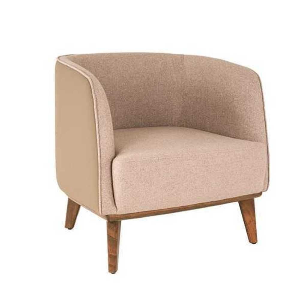 JVmoebel Sessel Sessel Made in Einsitzer Relaxsessel Polster Lounge Europa Beiger Sessel), (1-St., Designer Wohnzimmer 1x