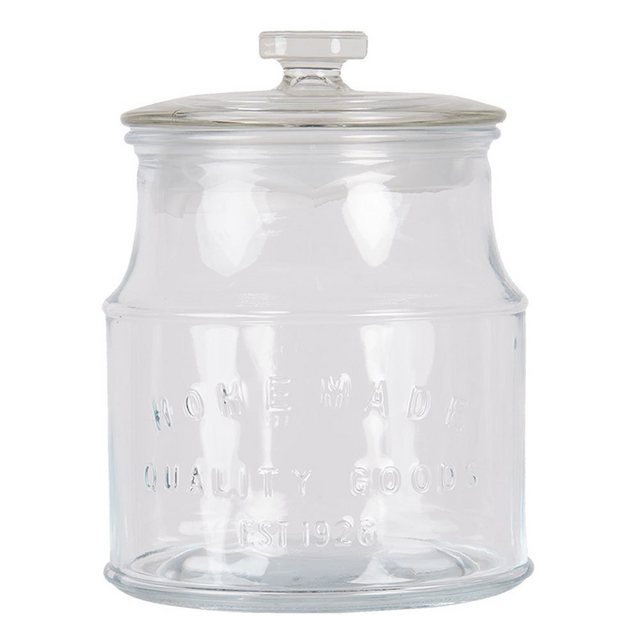 Clayre & Eef Vorratsglas “Vorratstopf HOMEMADE klar aus Glas Vorratsglas Vorratsdose H22cm Farmhouse Style”
