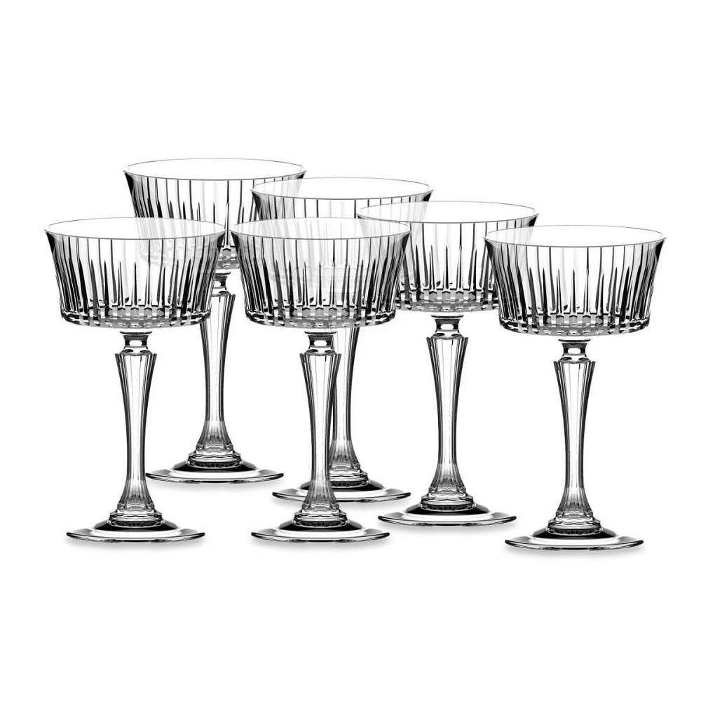 RCR Sektglas RCR Timeless Champagnerschale 6er Set, Kristallglas