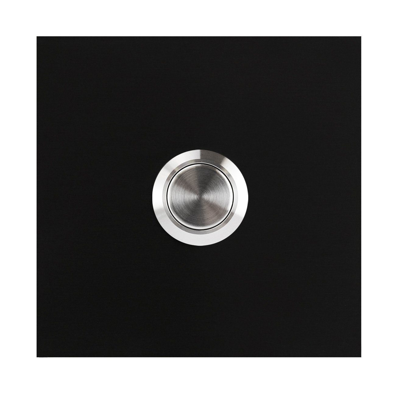 9005) matt RING quadratisch MOCAVI Design-Klingel 110 Türklingelknopf MOCAVI (RAL schwarz