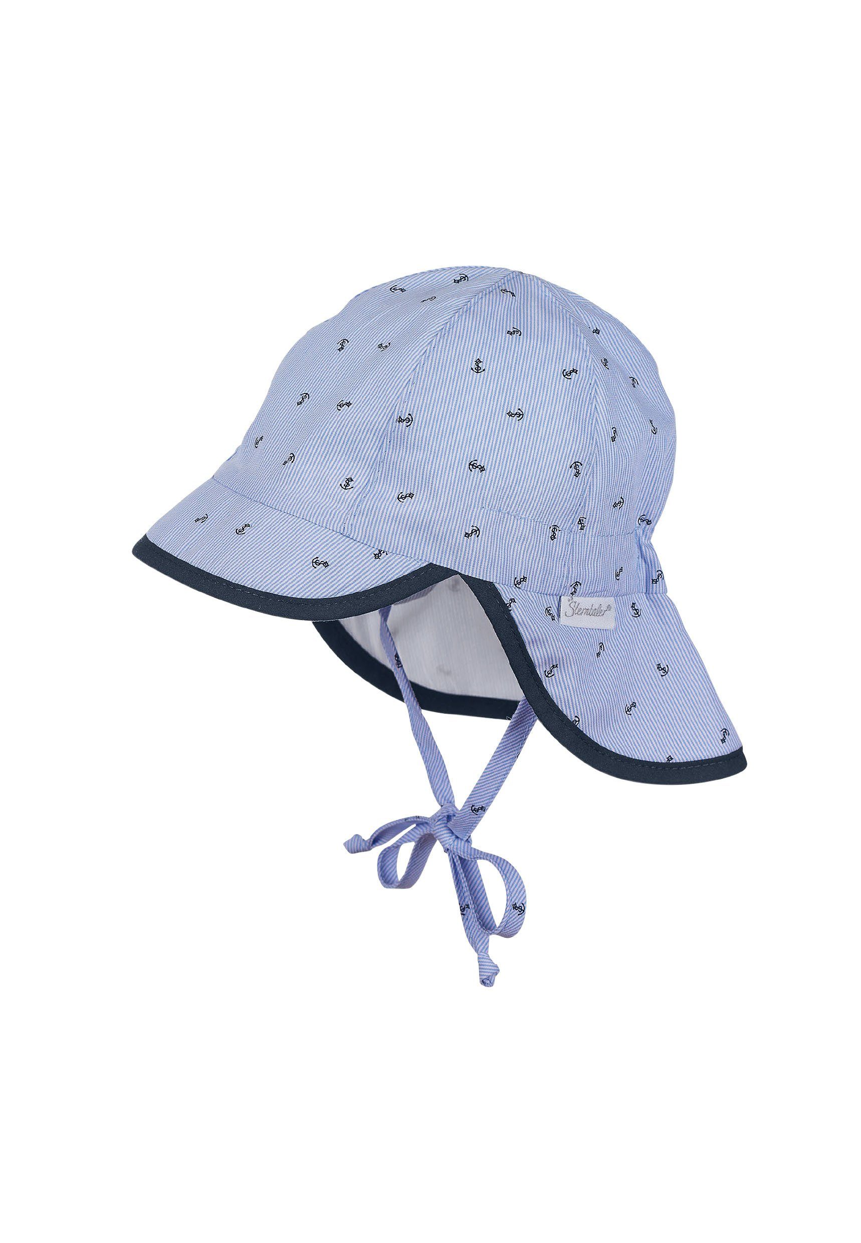 Sterntaler® Strickmütze Schirmmütze mit Nackenschutz Anker günstig online kaufen