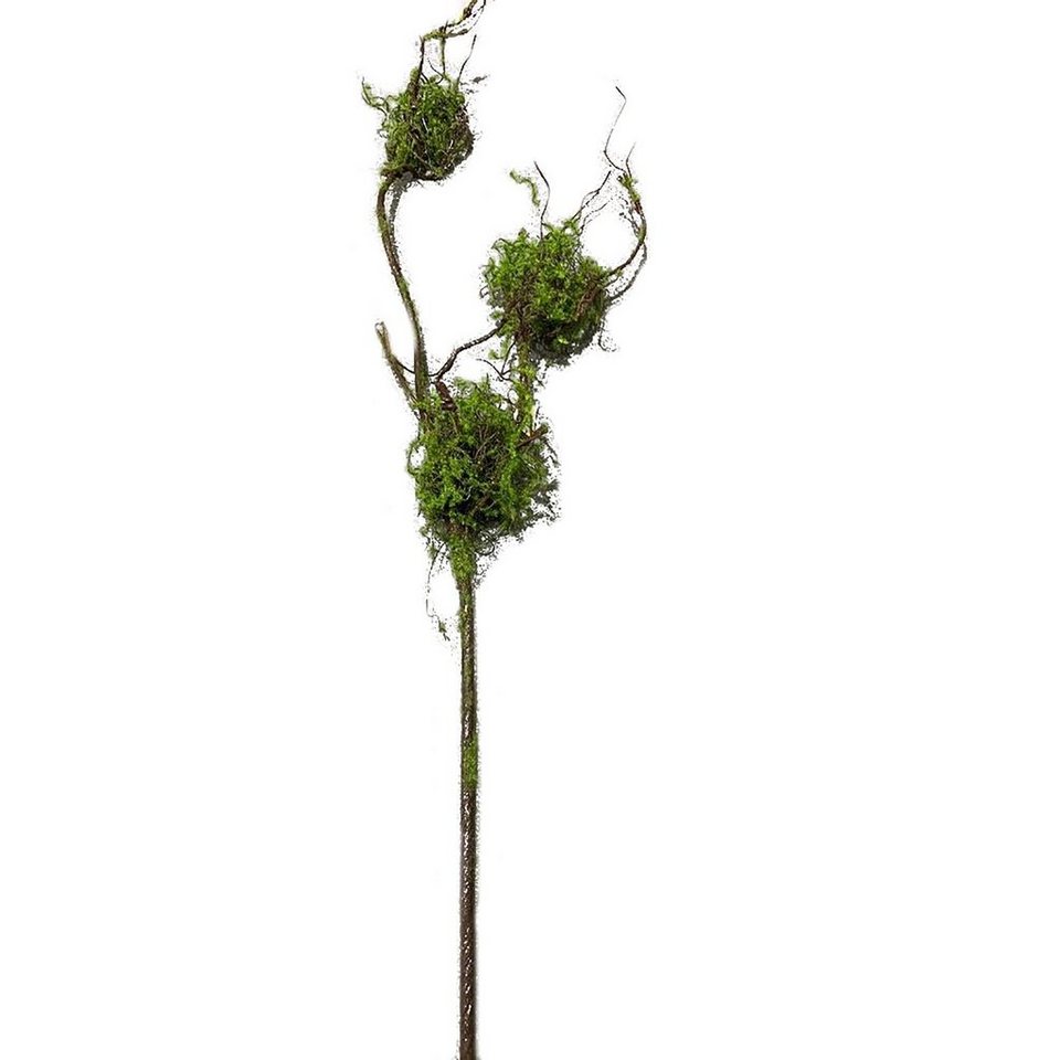 Kunstblume Zweig mit Vogelnestern Kunstpflanze Flora, HTI-Living, Höhe 132  cm