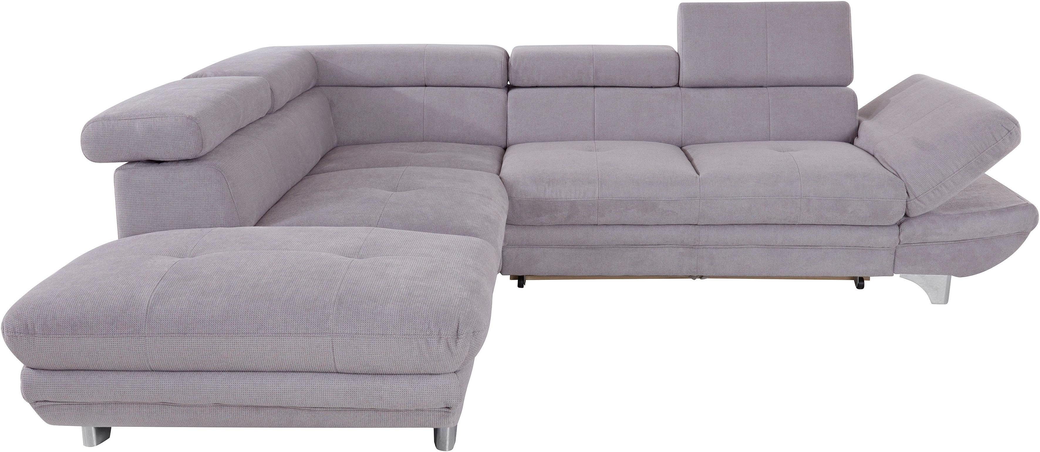 COTTA Ecksofa "Enterprise L-Form", mit Arm- & Kopfteilverstellung, wahlweis günstig online kaufen
