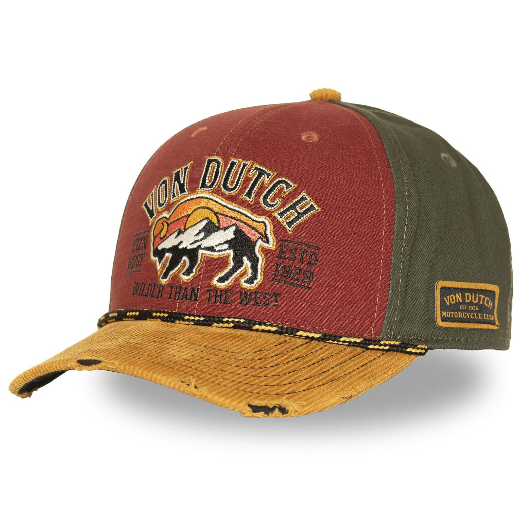Von Dutch Trucker Cap Von Dutch Originals Trucker Cap - SEMI-CURVED (Basecap, Basecap, Meshcap, Trucker Kappe) Used-Look
