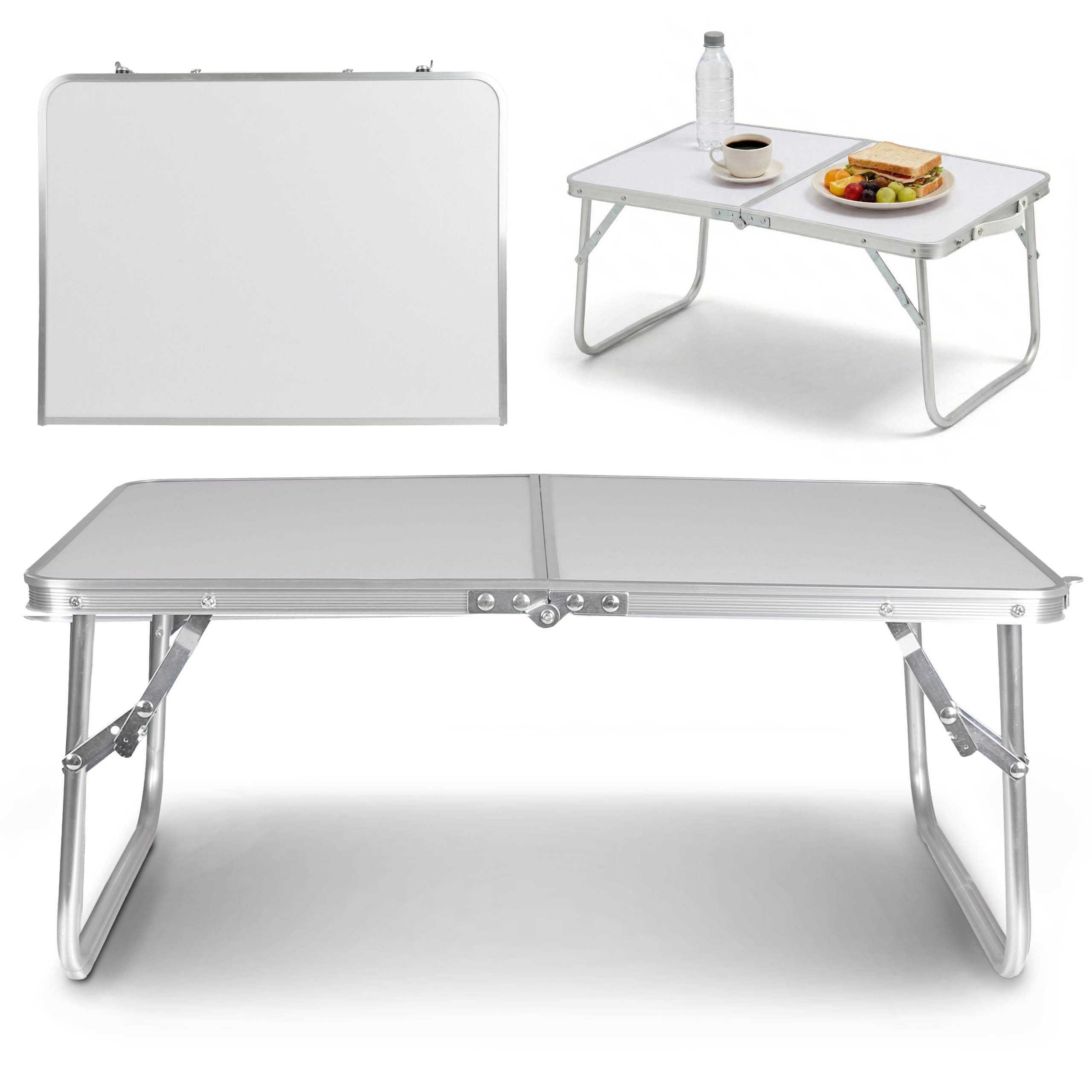 Sarcia.eu Campingtisch Klappbarer Campingtisch, tragbar, weiß, 60 × 40 × 26 cm