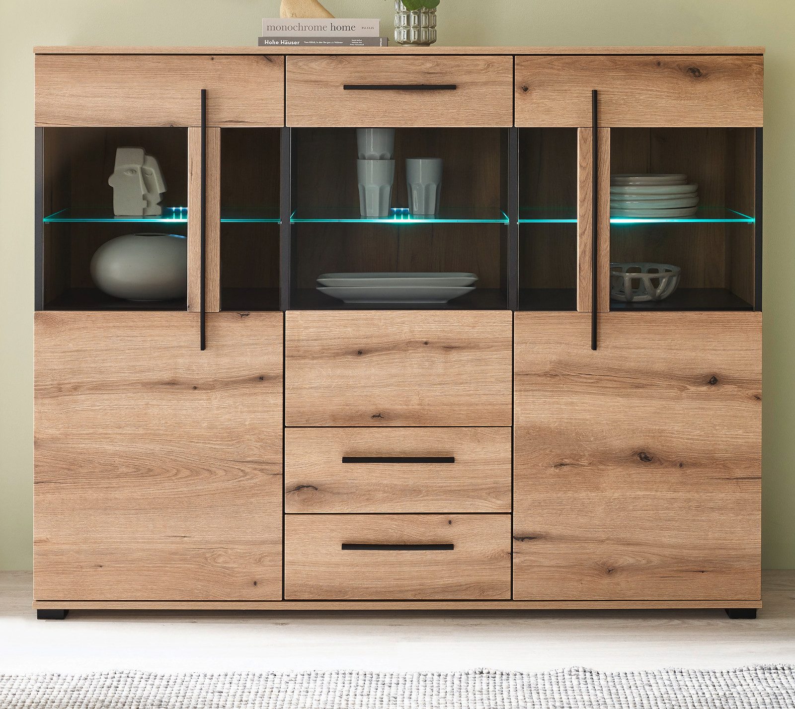 Furn.Design Highboard Design-D (Vitrine in Evoke günstig online kaufen