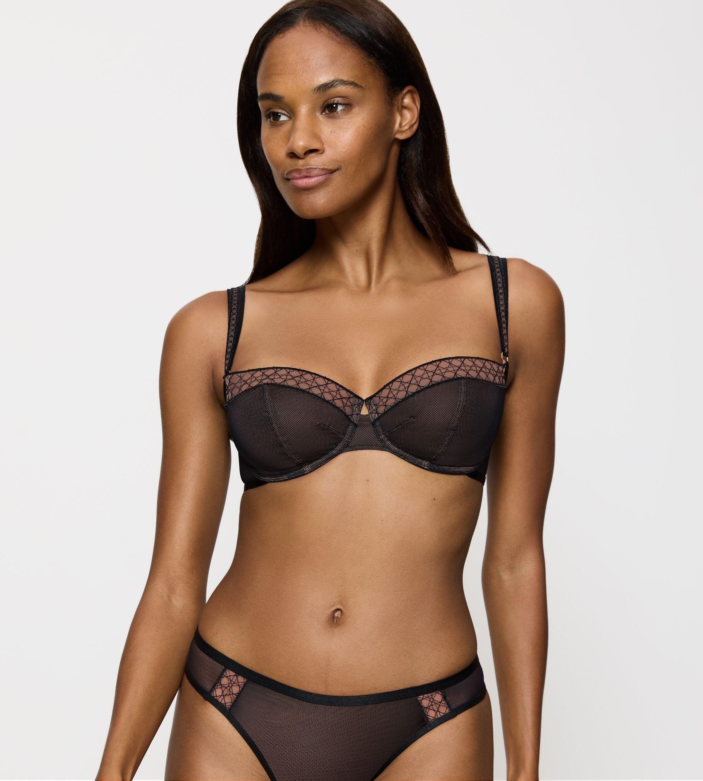 Triumph Bügel-BH Palina Cosmic Heartbeat elegant, Doppel-Träger, Lifting-Effekt, Mesh, weich, elastisch