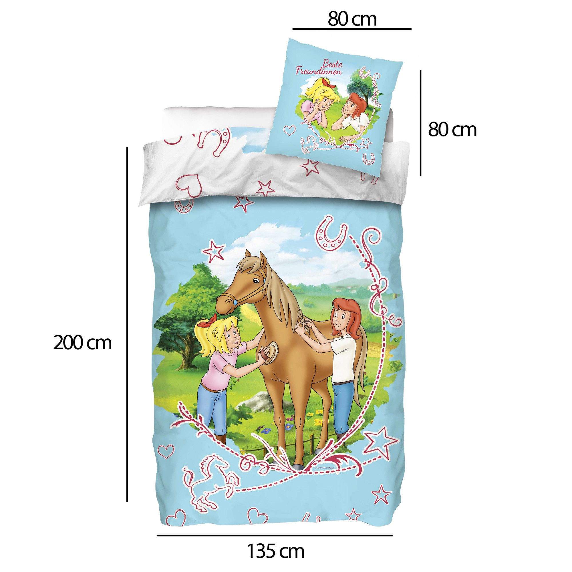 BERONAGE Kinderbettwäsche Bibi und Tina Sternenzauber Bettwäsche Biber / Fl günstig online kaufen