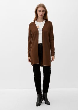 s.Oliver Strickjacke Langer Double Face-Cardigan