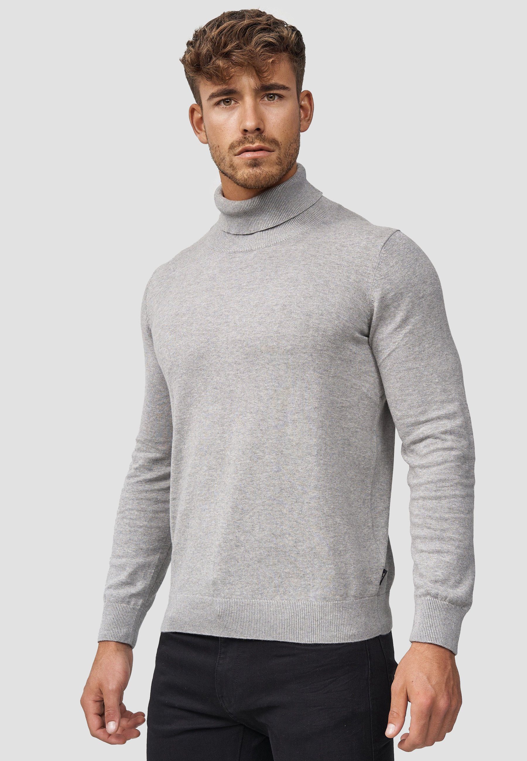 Indicode Rollkragenpullover Herren Eldo Strickpullover Herrenpullover günstig online kaufen