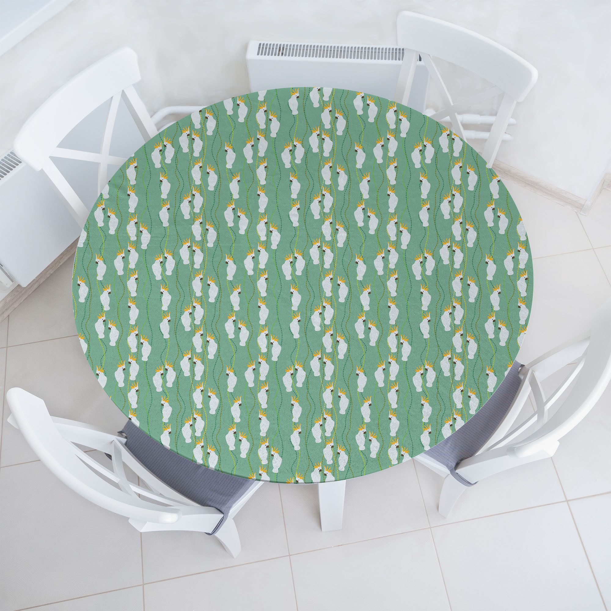 Tischdecke Rundum-elastische Stofftischdecke