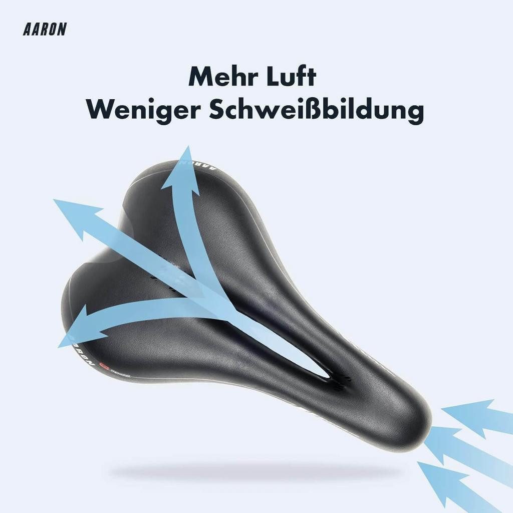 AARON Fahrradsattel ergonomischer Fahrradsattel Trekking od. Touring Bike Trekkingrad