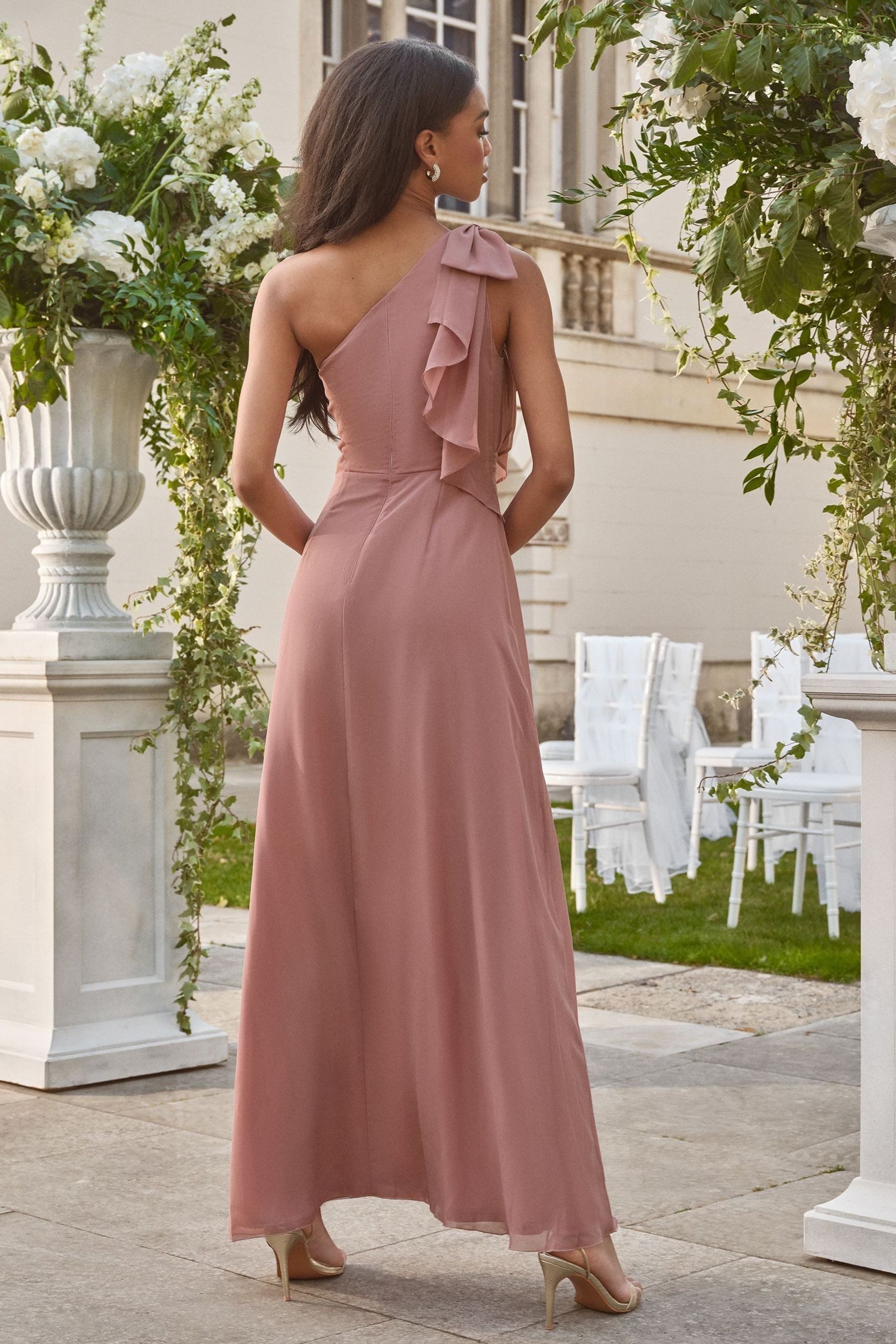 LIPSY One-Shoulder-Kleid Lipsy Maxikleid für Hochzeit/Brautjungfer, Regular günstig online kaufen