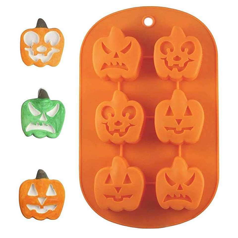 Metamorph Backform Kürbis Silikon Muffin Backform - Halloween Keks, Halloween Keks von Metamorph