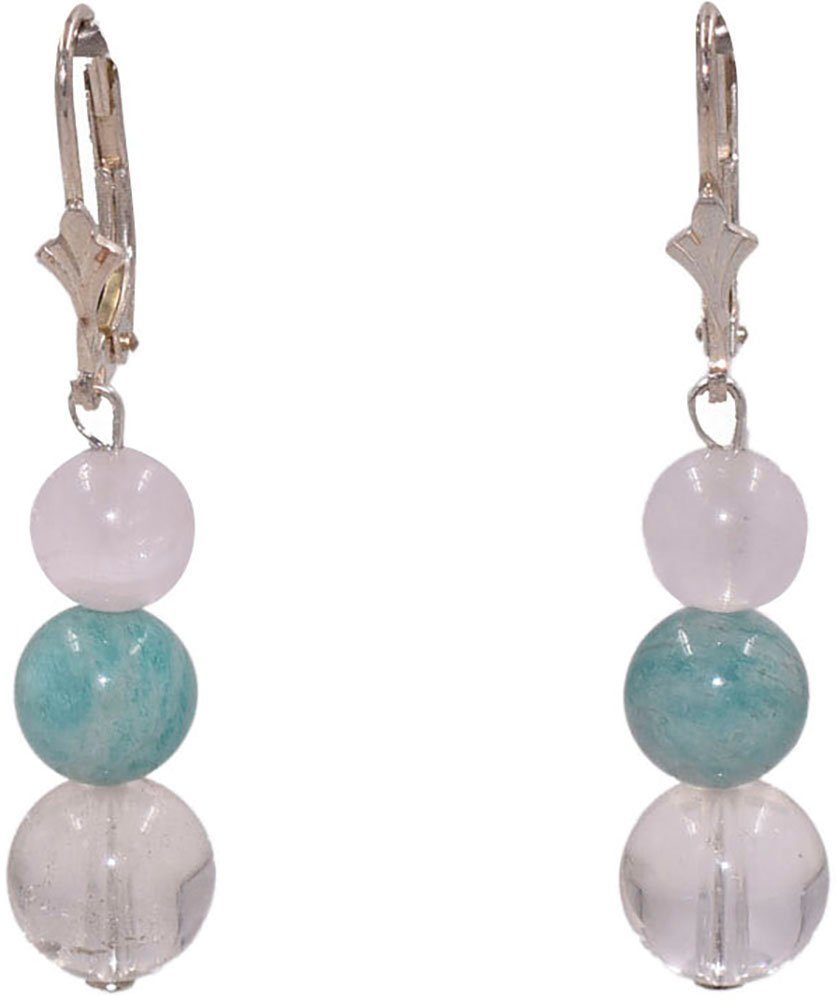 Paar Ohrhänger Schmuck Geschenk Silber 925 Ohrschmuck Ohrringe Edelsteine