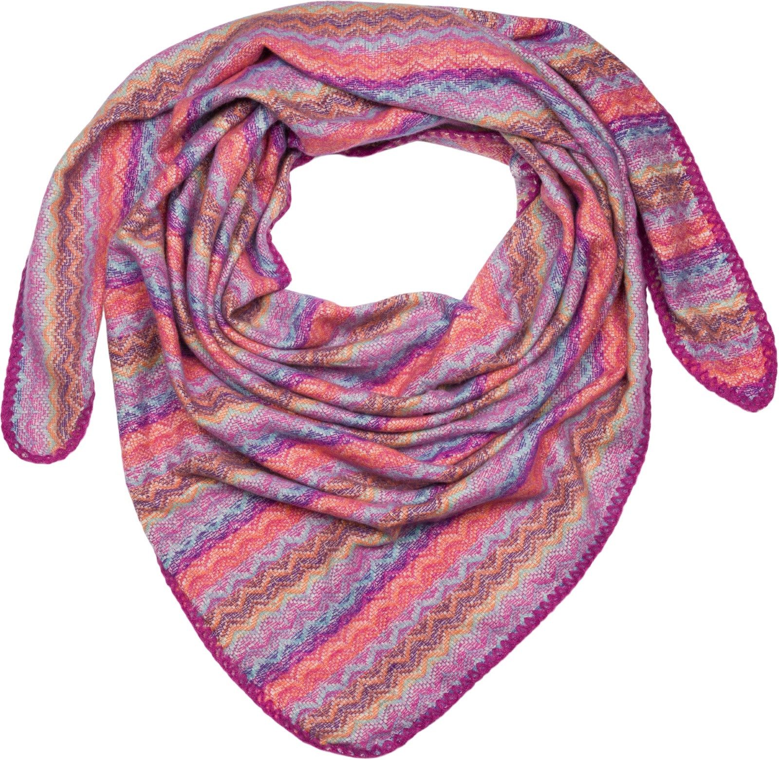 styleBREAKER XXL-Schal Dreieckstuch Zick-Zack Webmuster, (1-St) günstig online kaufen