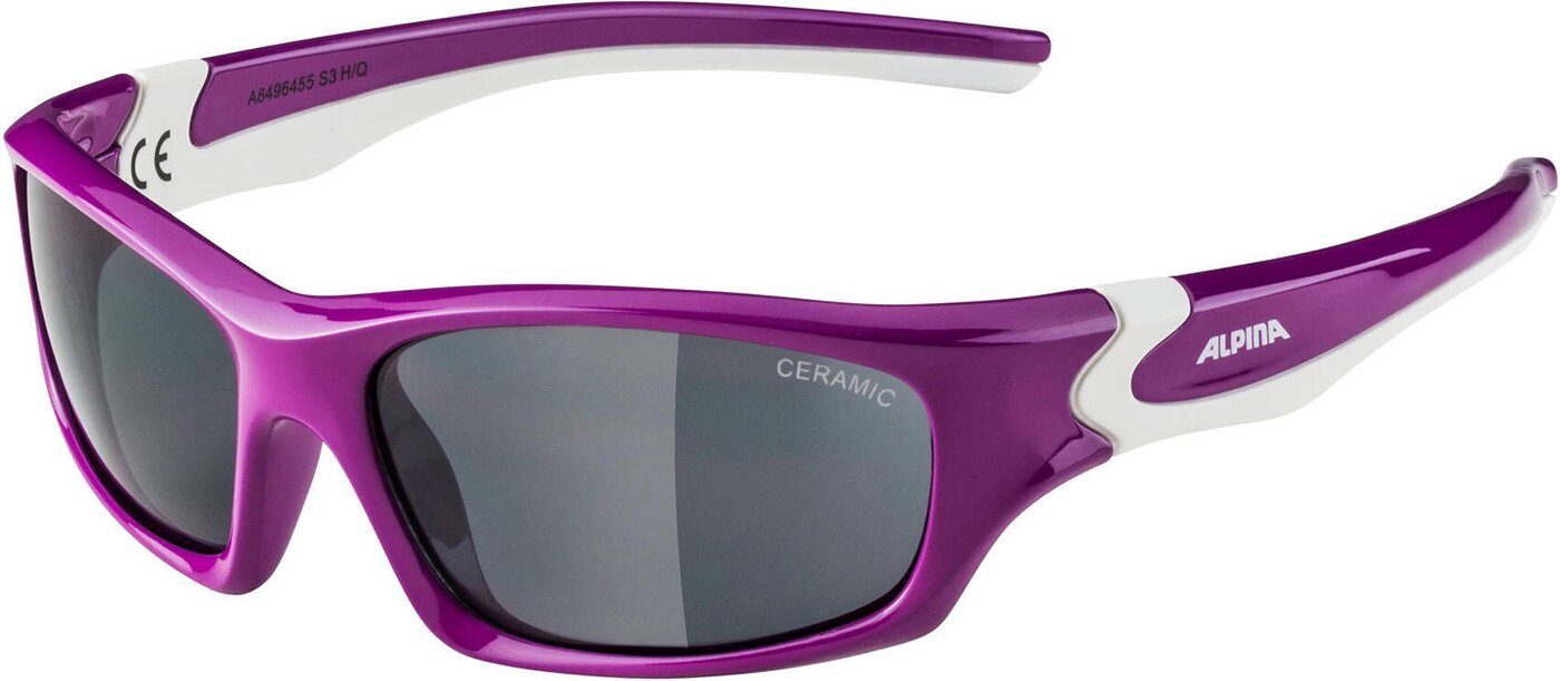 FLEXXY BERRY-WHITE GLOSS Alpina Sports TEEN Sonnenbrille