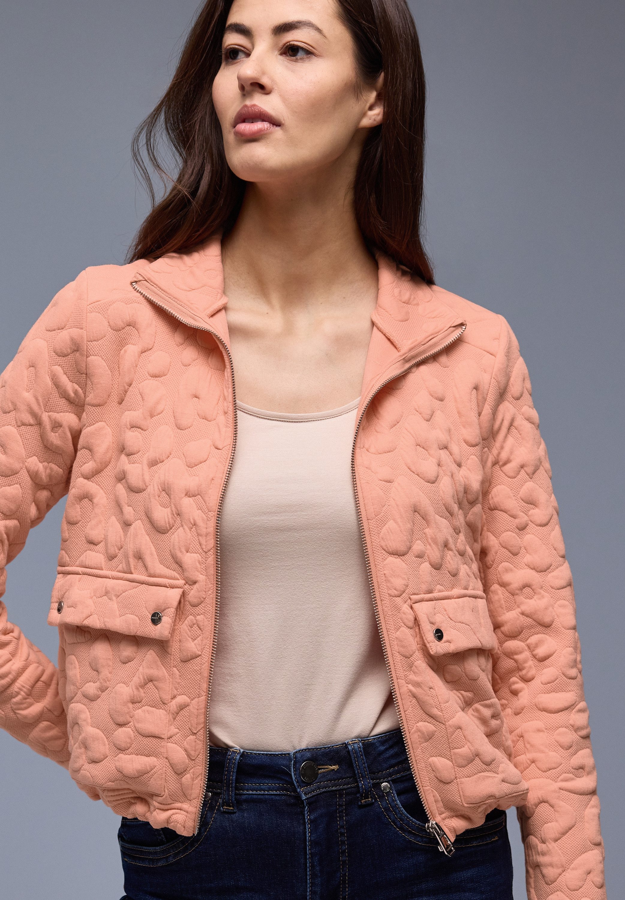 STREET ONE Kurzjacke mit Stehkragen