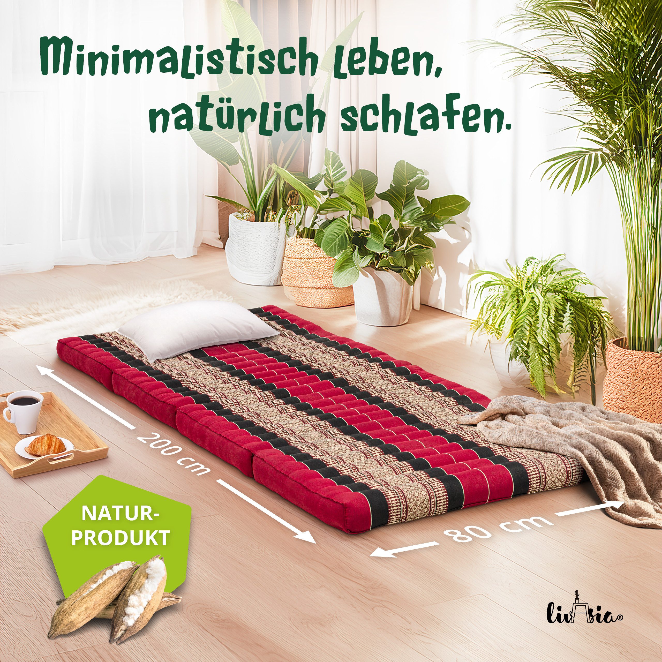 Klappmatratze Klappmatratze 80 cm Classic vegan und günstig online kaufen